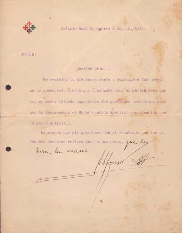 Alfonso XIII di Spagna (Madrid, 17 maggio 1886 – Roma, 28 febbraio 1941)