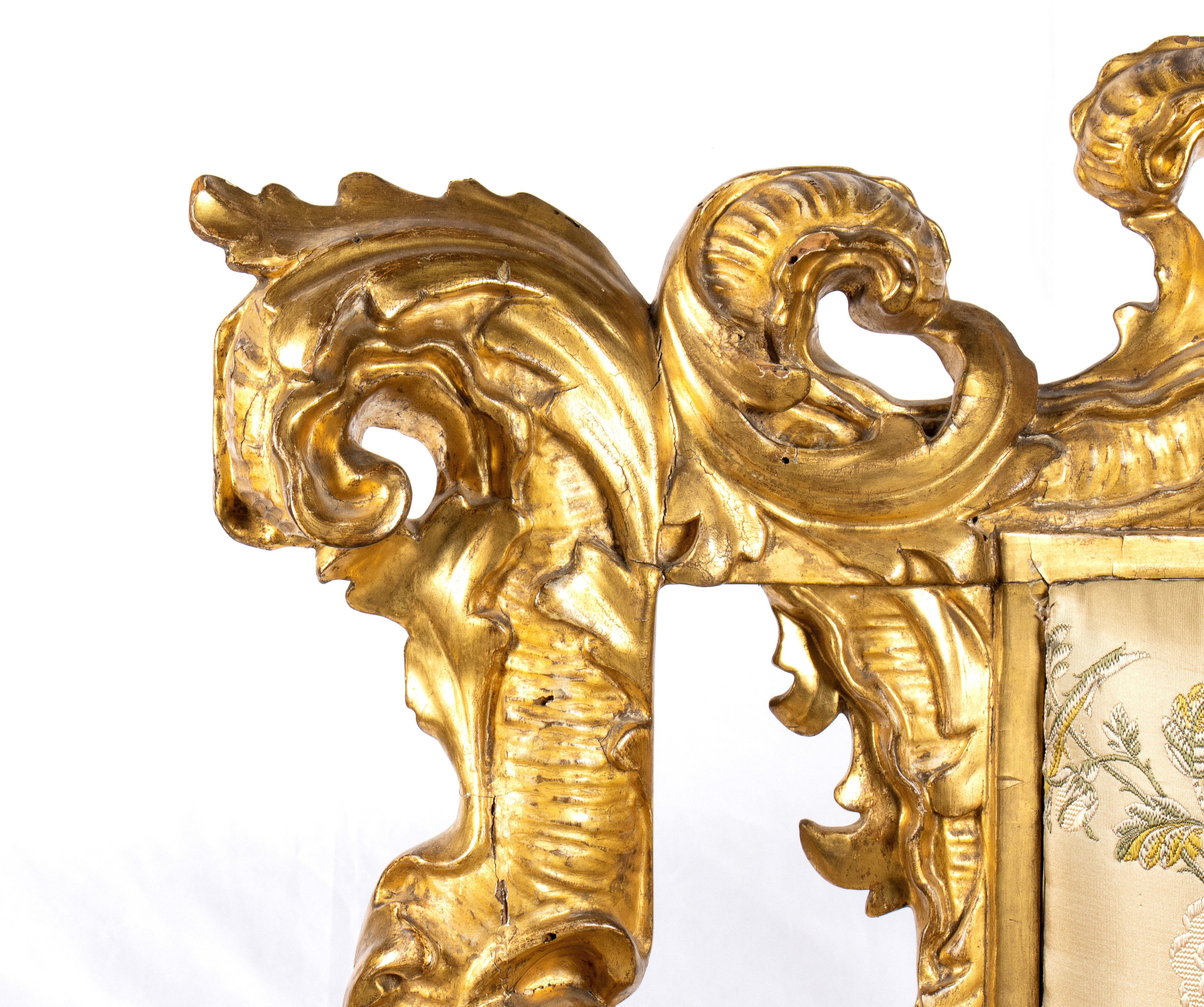 Trono Romano dello Stato Pontificio in Legno Dorato