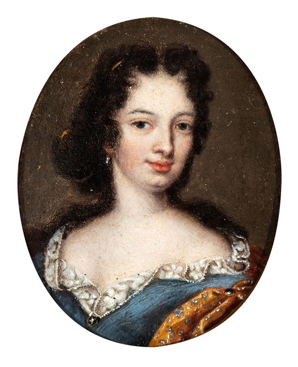 Artista italiano, XVIII secolo - Portrait of a Lady. Miniature