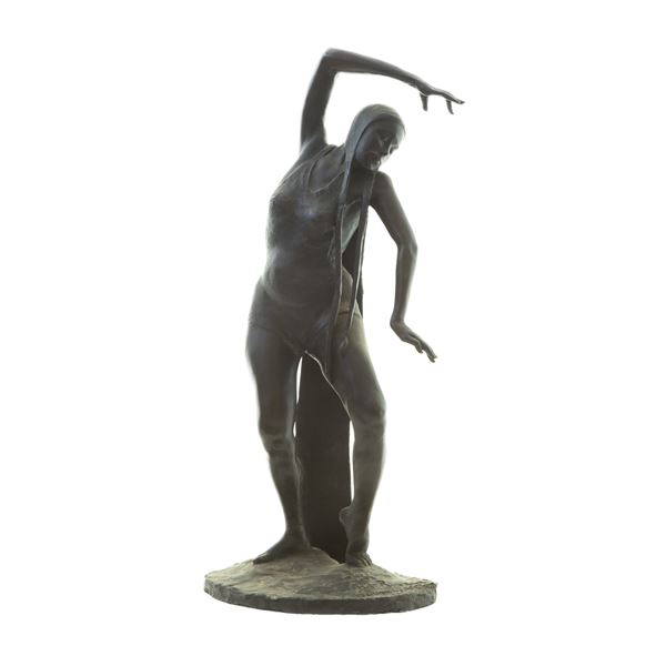 Danzatrice, scultura in bronzo