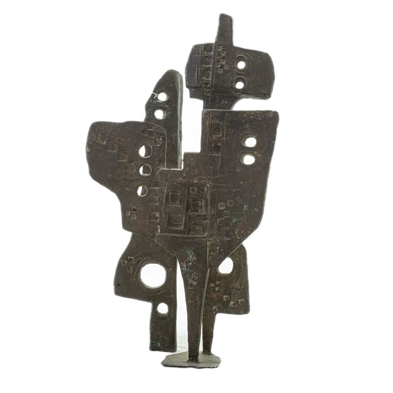 Pietro De Laurentiis - Scultura Geometrica Concettuale in Bronzo