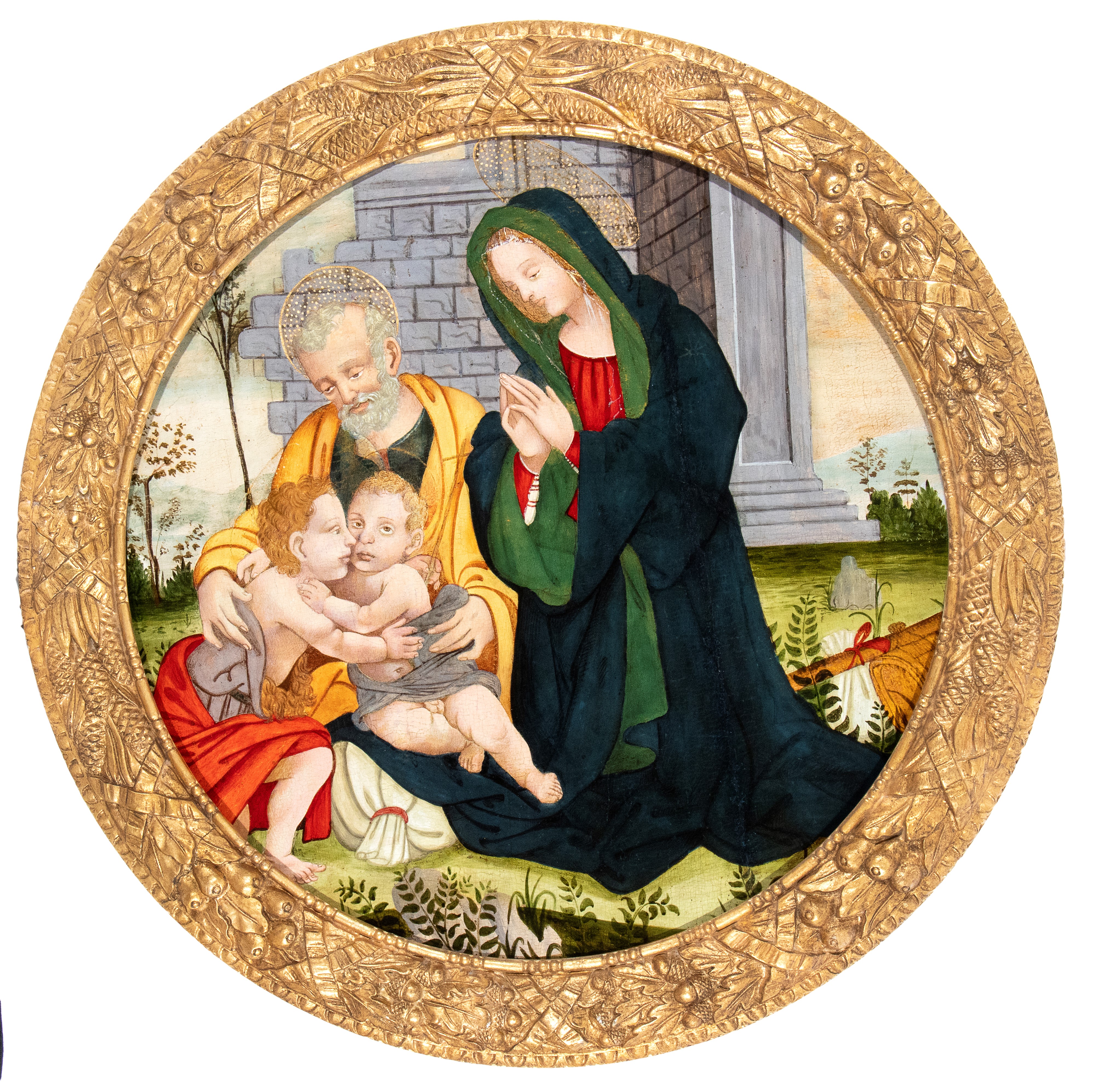 Artista Fiorentino, Fine XV - Inizio XVI Secolo - Sacra Famiglia con San Giovannino