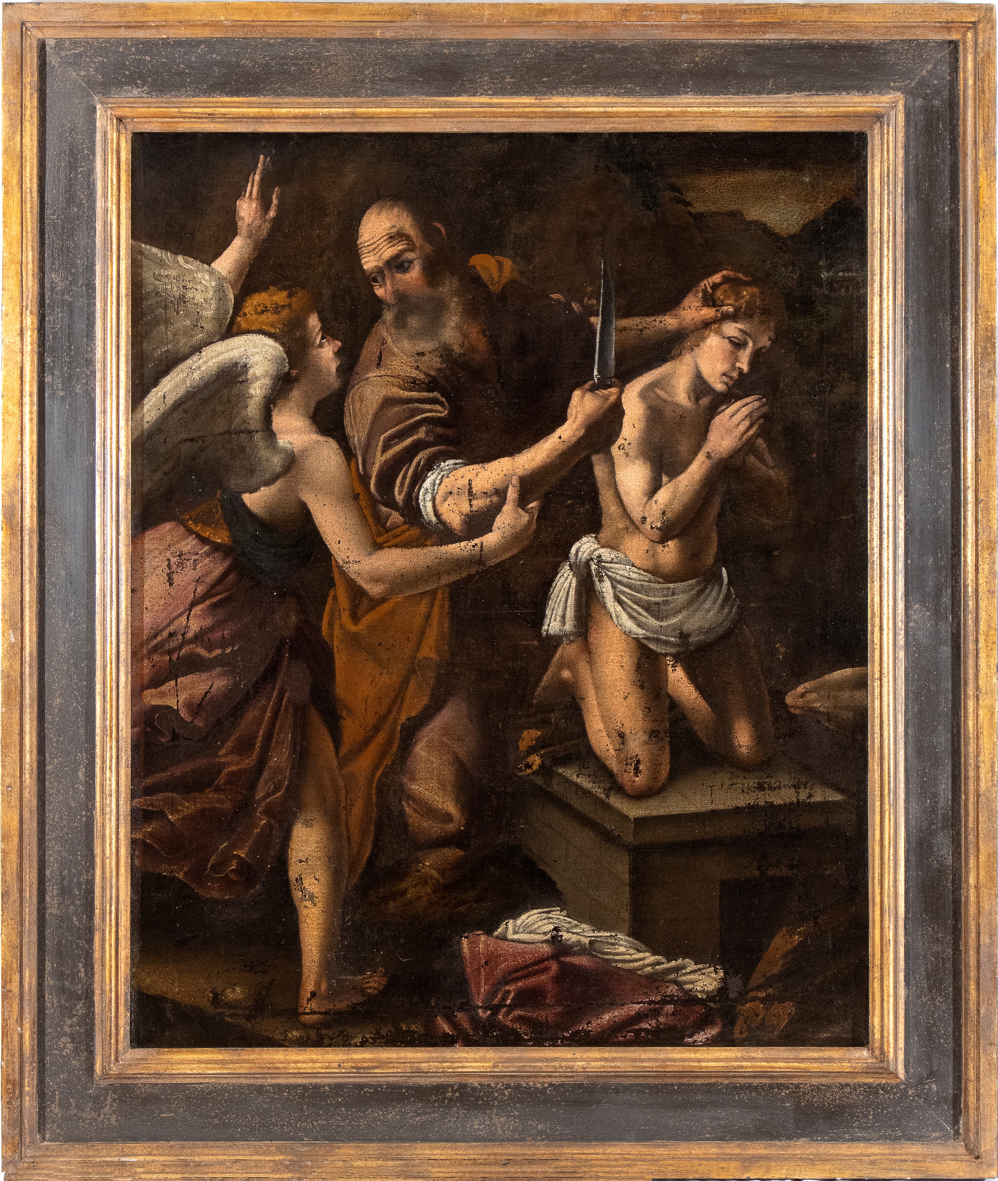 Artista Caravaggesco, Prima Metà XVII Secolo - Il Sacrificio di Isacco