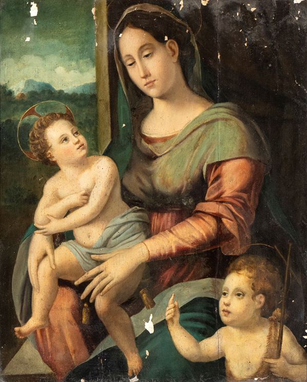 Francesco Brina - Madonna and Child with Saint John