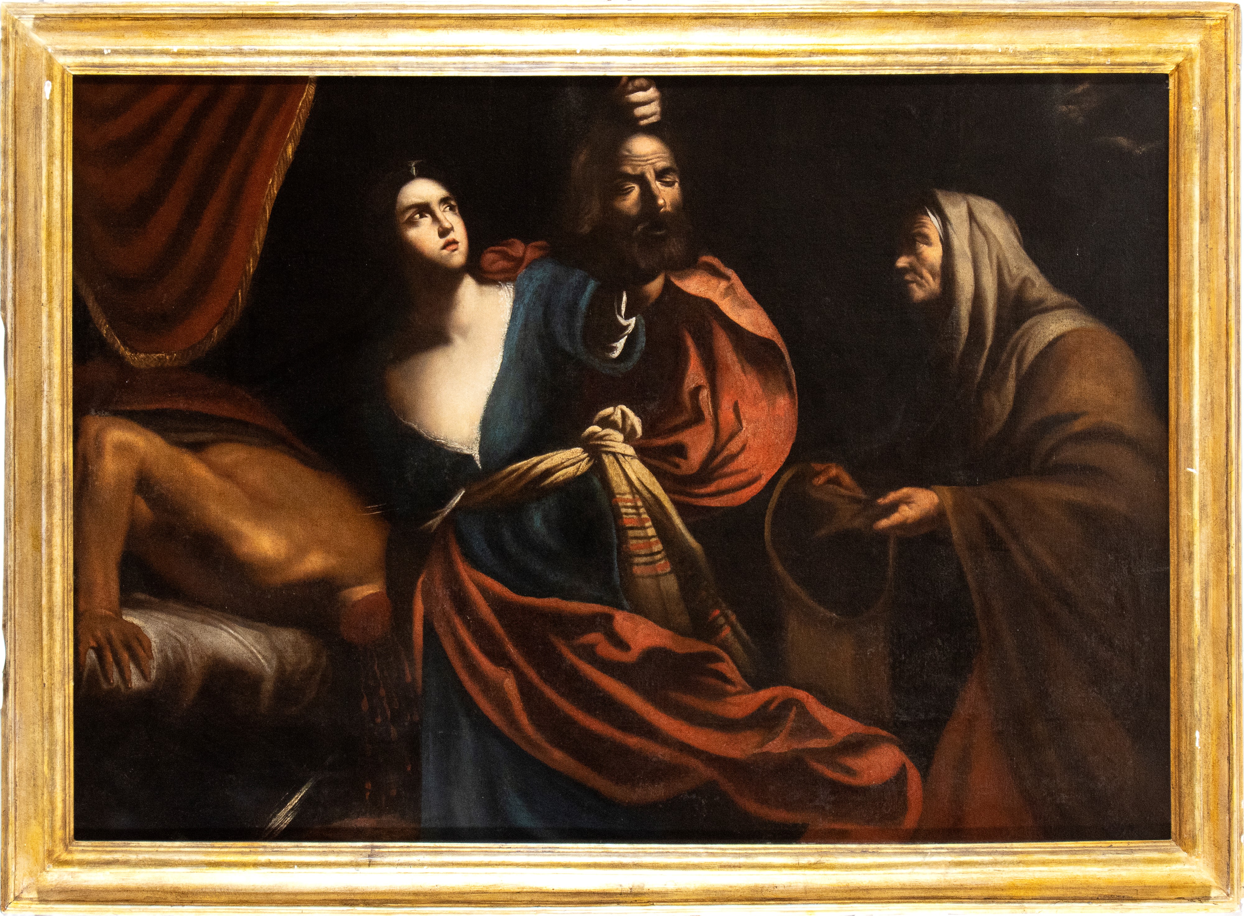 Artista Caravaggesco Attivo a Napoli, Prima Metà XVII Secolo - Giuditta con la Testa di Oloferne