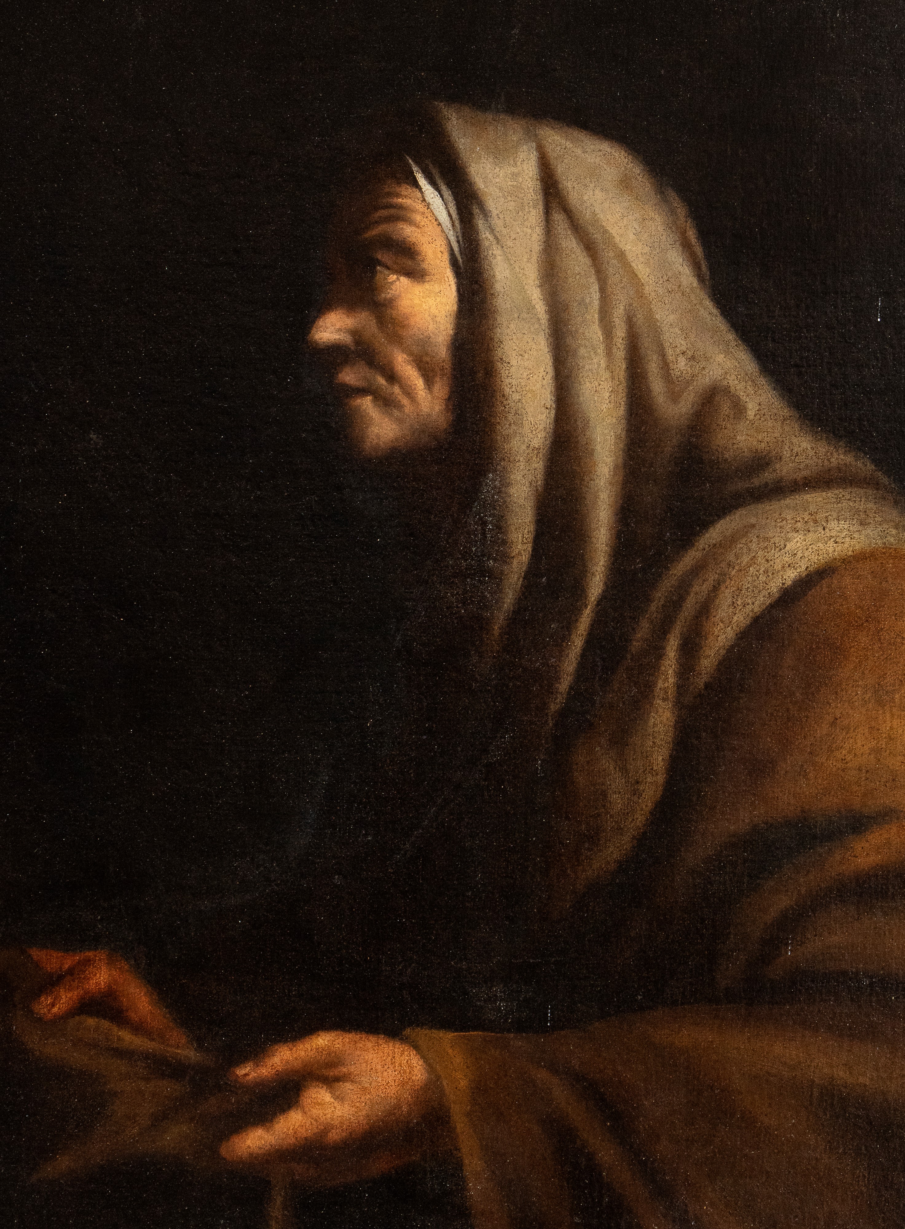 Artista Caravaggesco Attivo a Napoli, Prima Metà XVII Secolo - Giuditta con la Testa di Oloferne