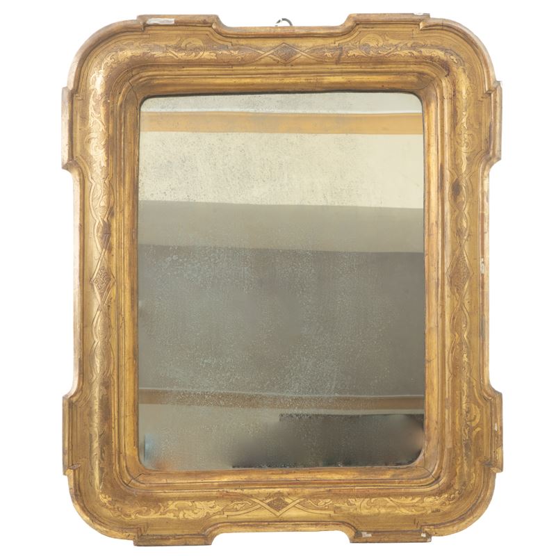 Specchiera in Legno Dorato