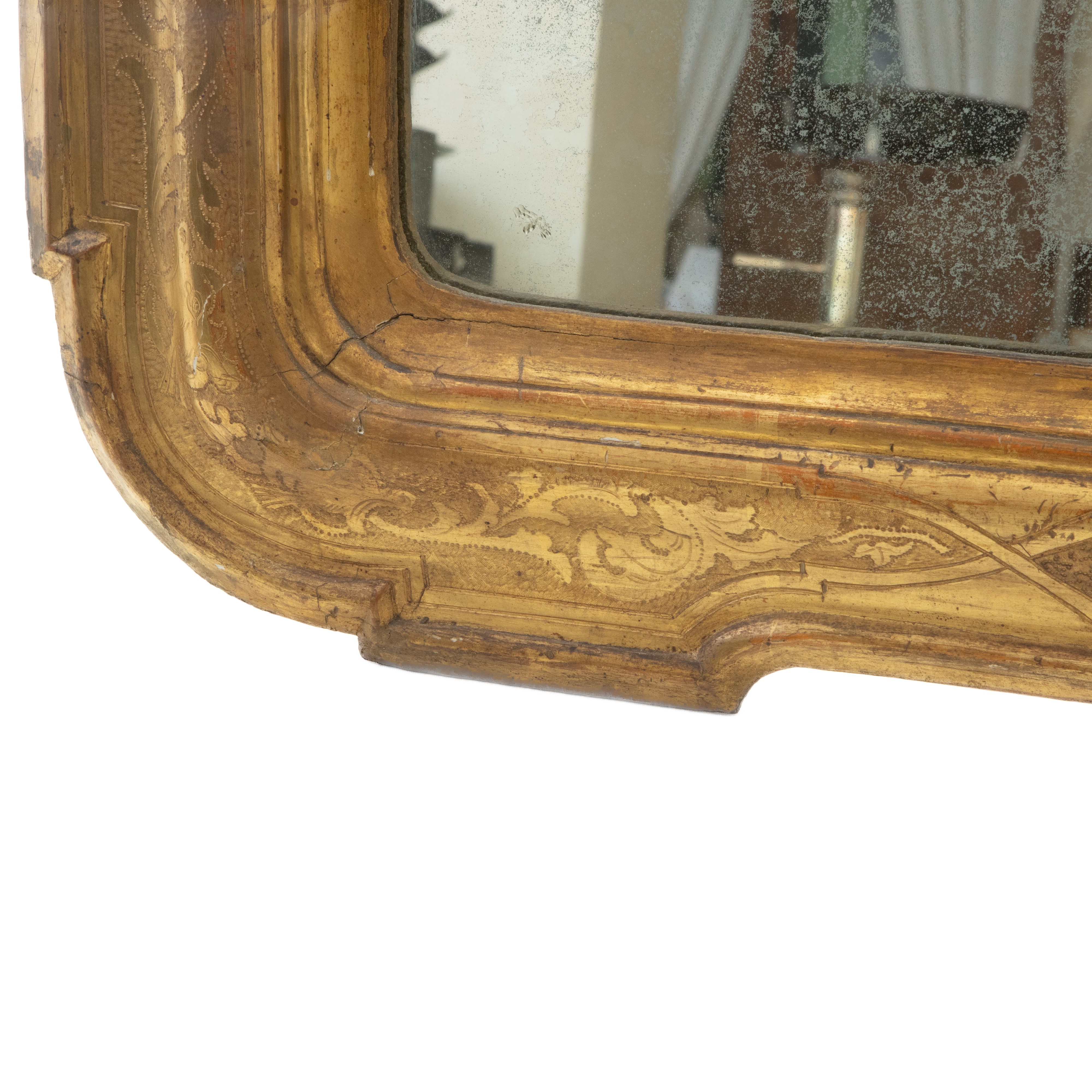 Specchiera in Legno Dorato