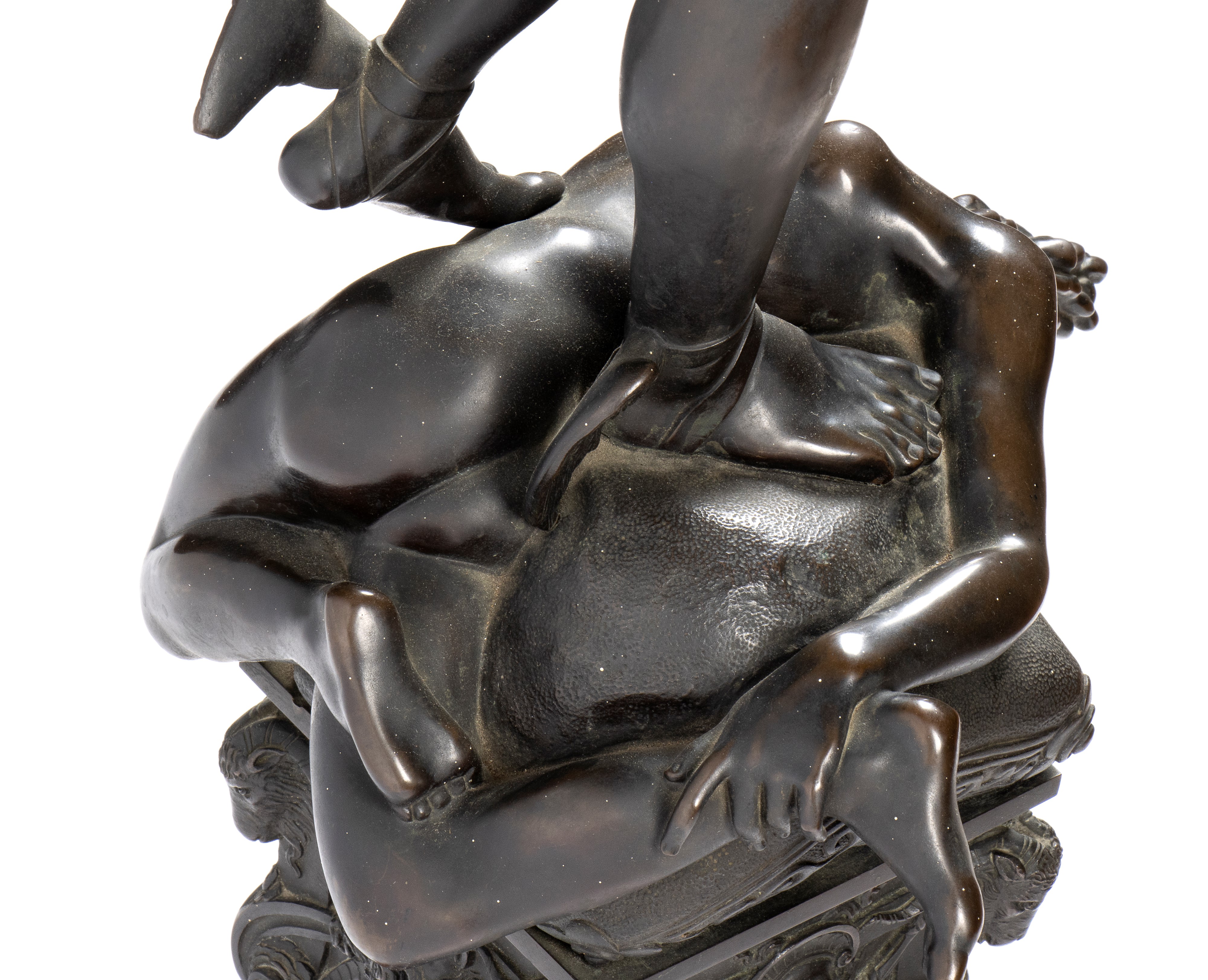 Scultura francese in bronzo raffigurante Perseo, copia di Cellini