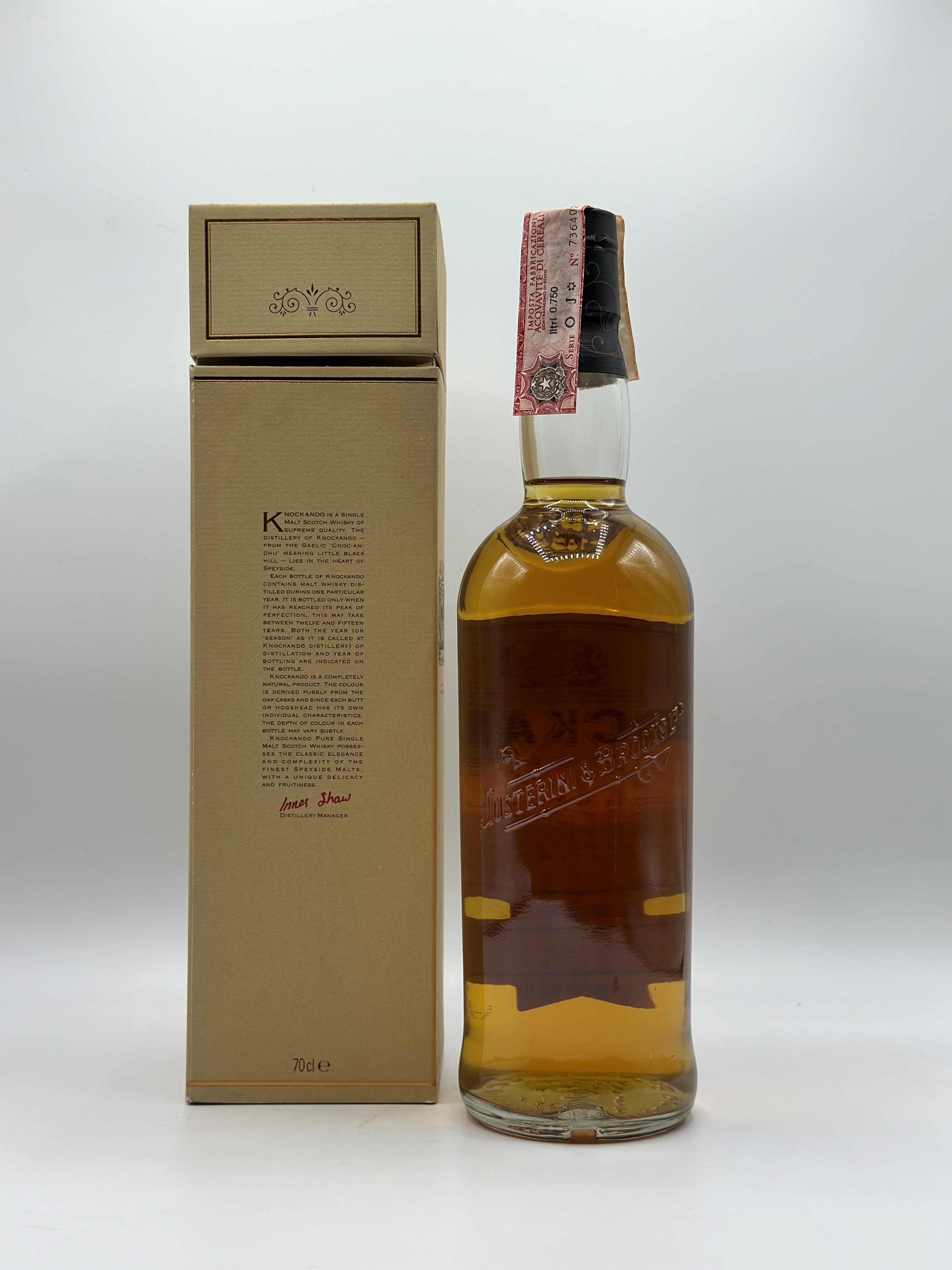 1978 J&b Justerini & Brooks Knockando Single Malt Scotch Whisky