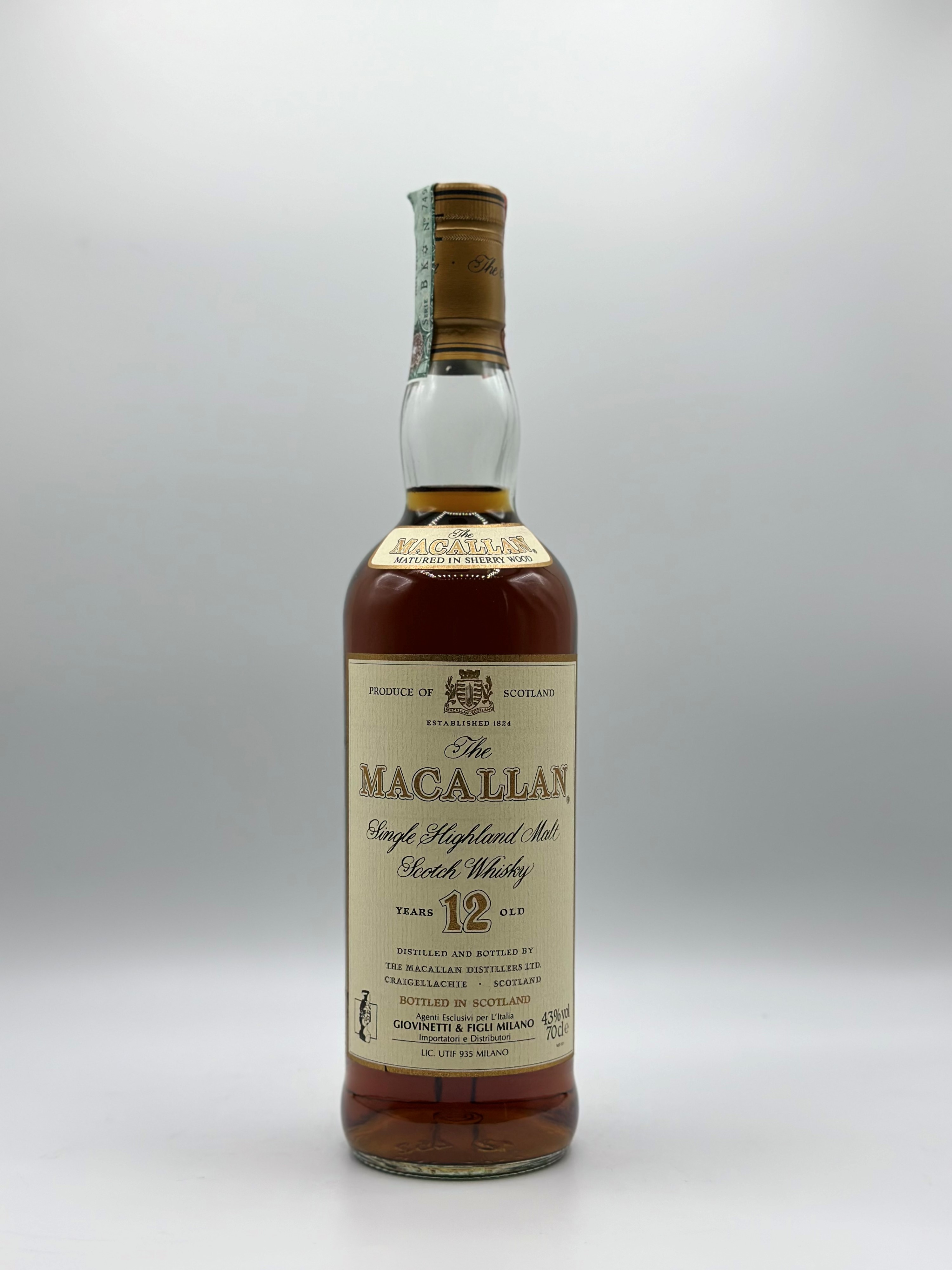The Macallan Highland Single Malt Scotch Whisky 12 Years Old