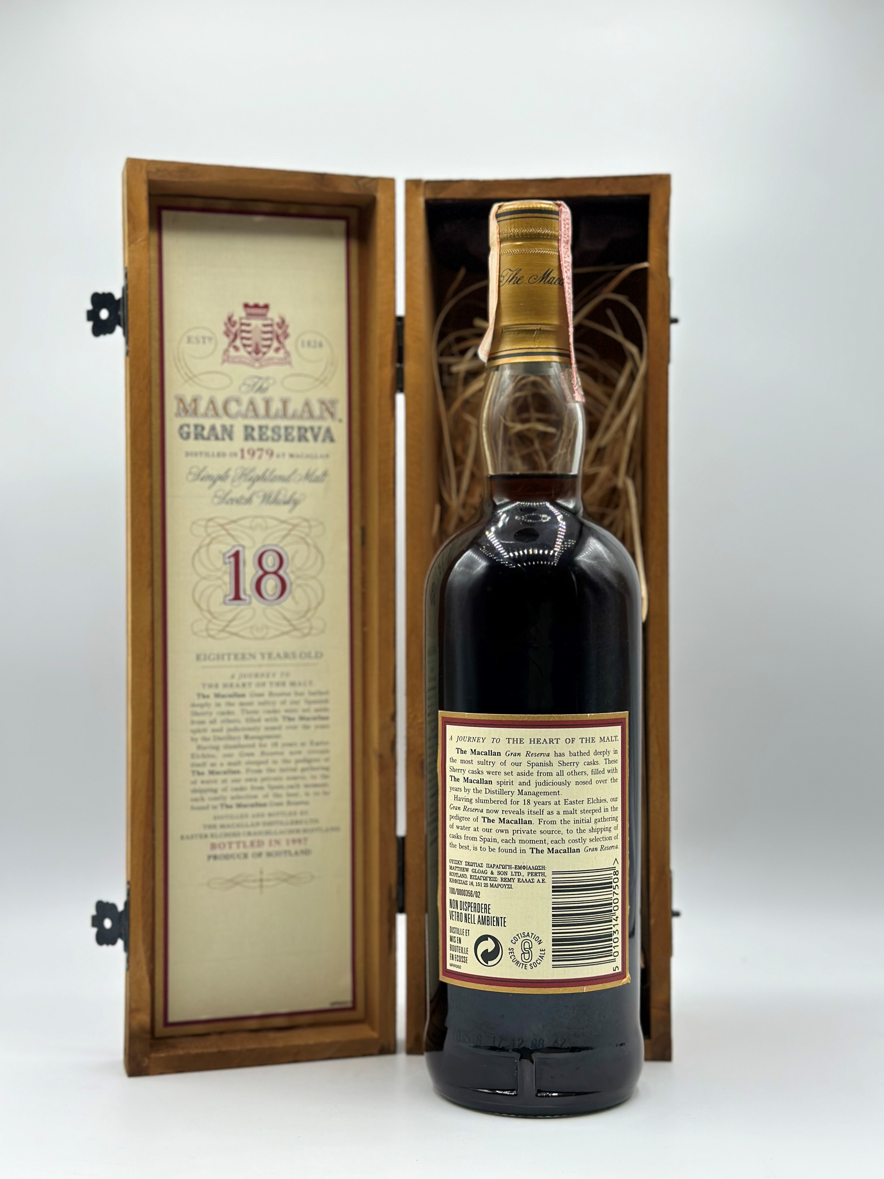 The Macallan Gran Reserva 18 Year Old Single Malt Scotch Whisky 1979
