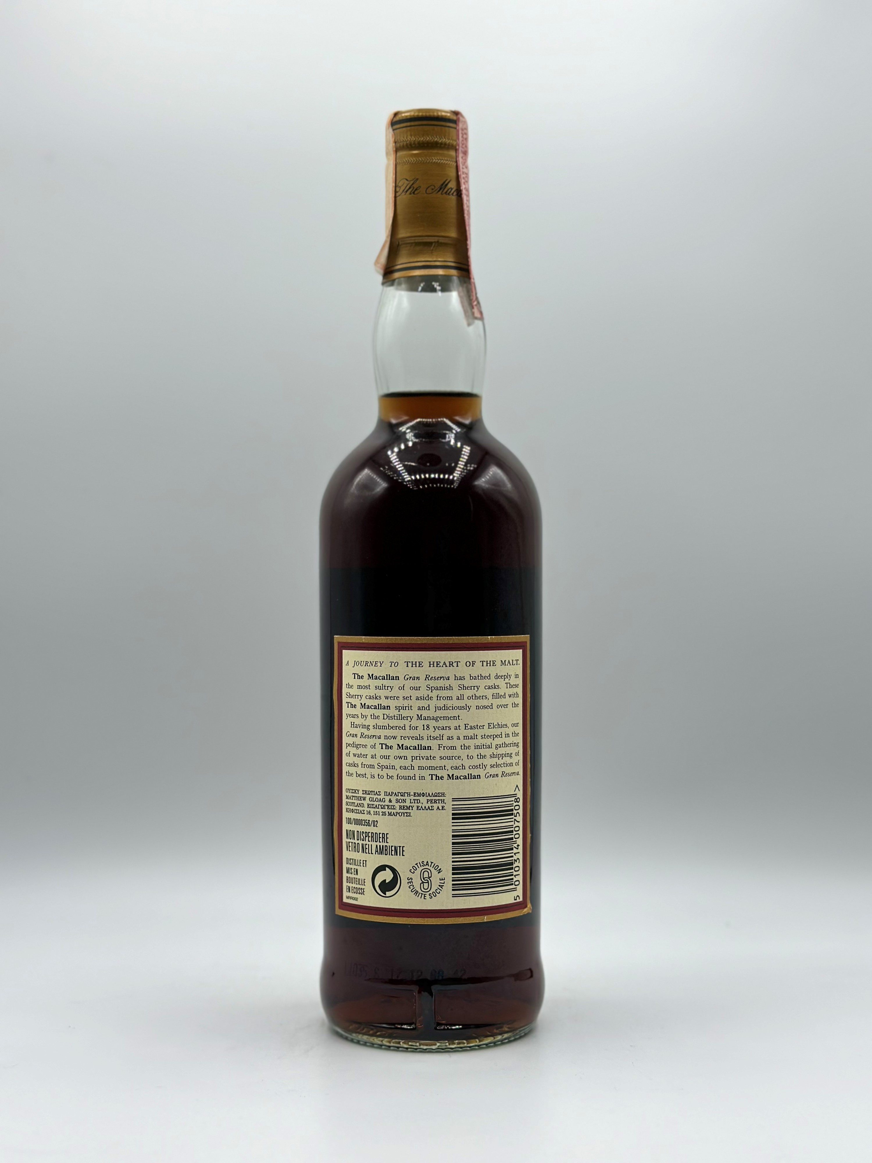 The Macallan Gran Reserva 18 Year Old Single Malt Scotch Whisky 1979