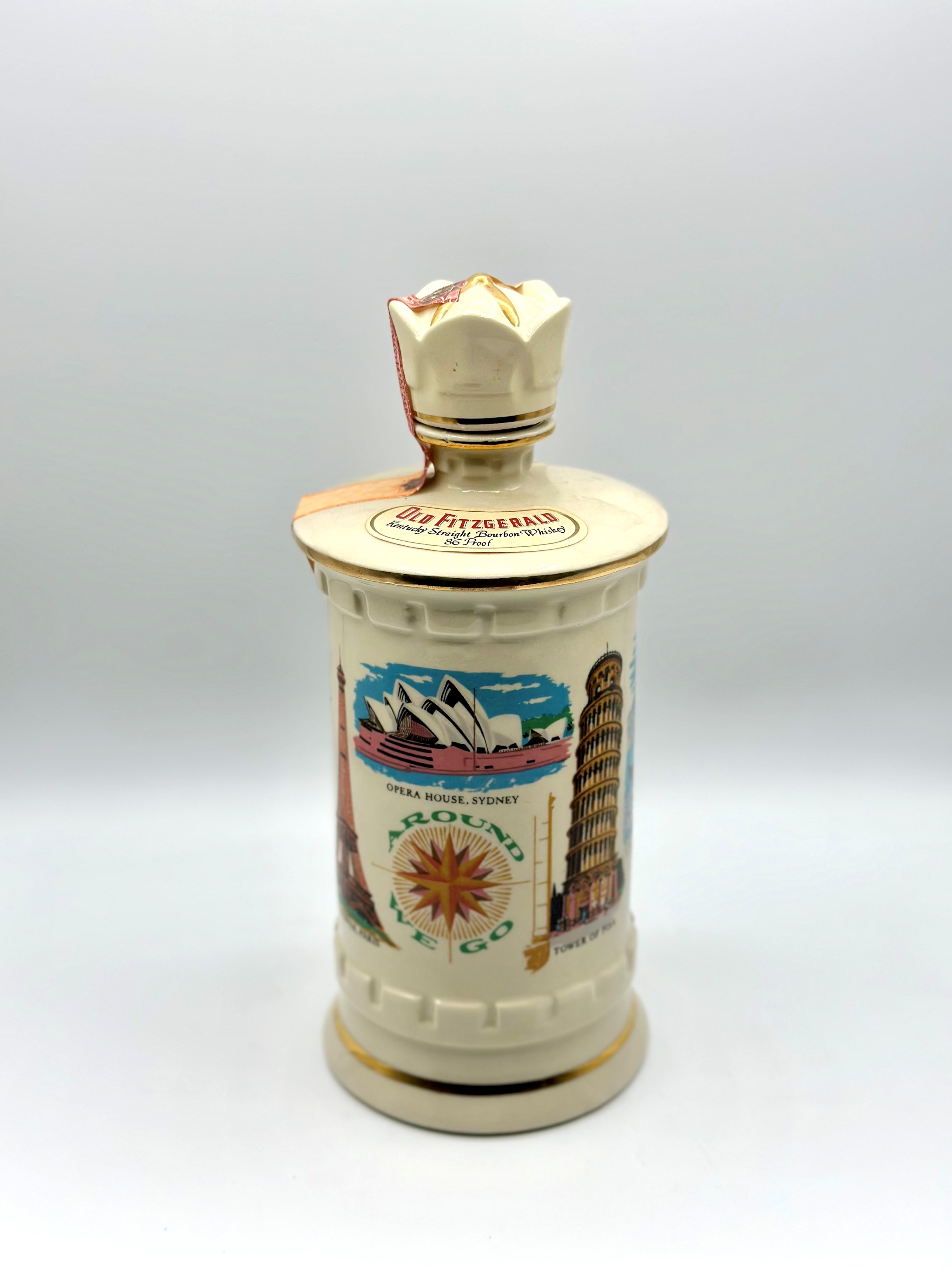 Old Fitzgerald Whiskey Around We Go 6 Years Ceramica