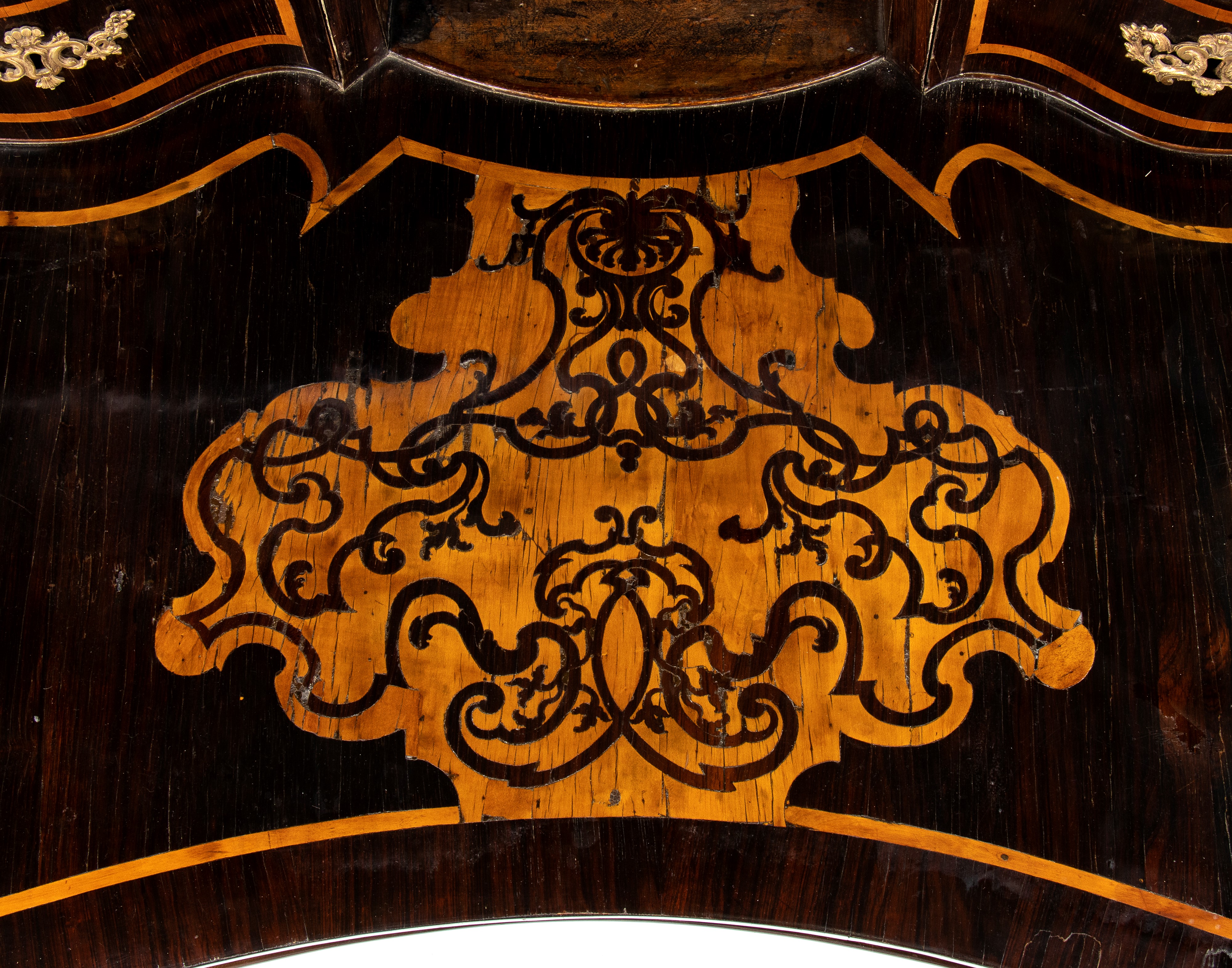 Scrittoio San Filippo Italiano in Legno Intarsiato