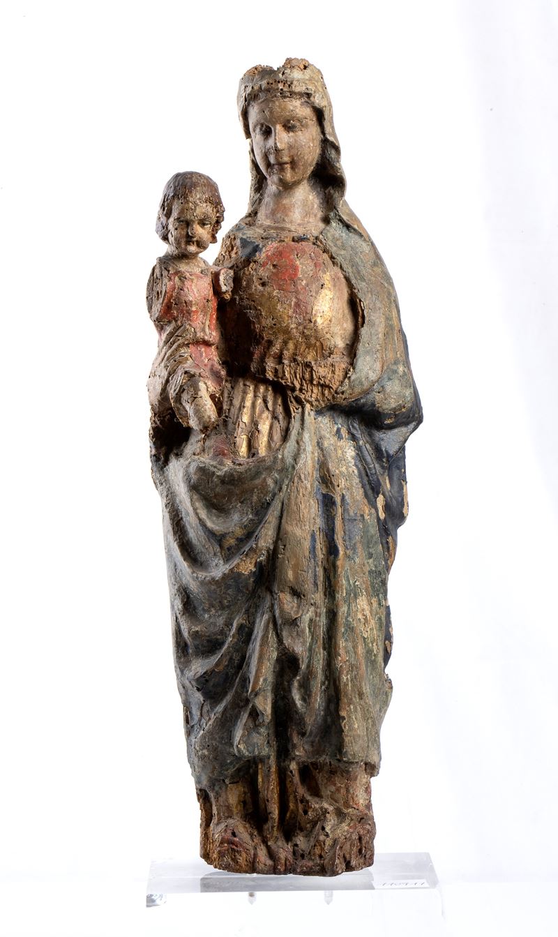 Artista Toscano, XIV - XV Secolo - Madonna con il Bambino