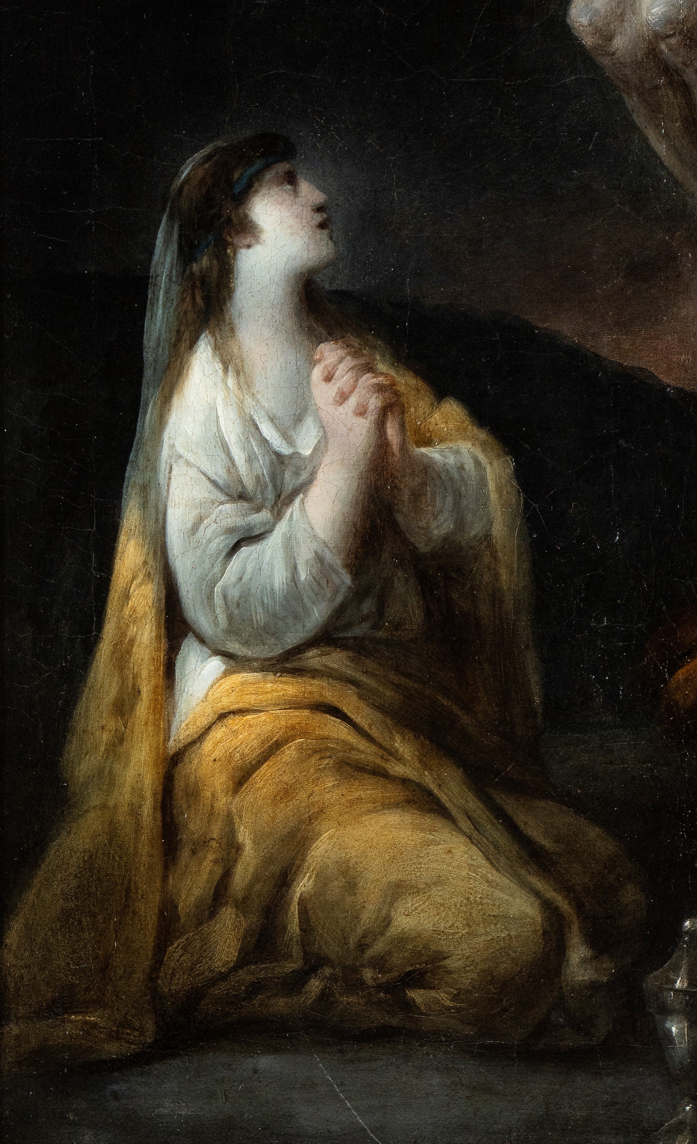 Artista Attivo a Roma, Fine XVIII - Inizio XIX Secolo - Crocifissione con Maria Maddalena