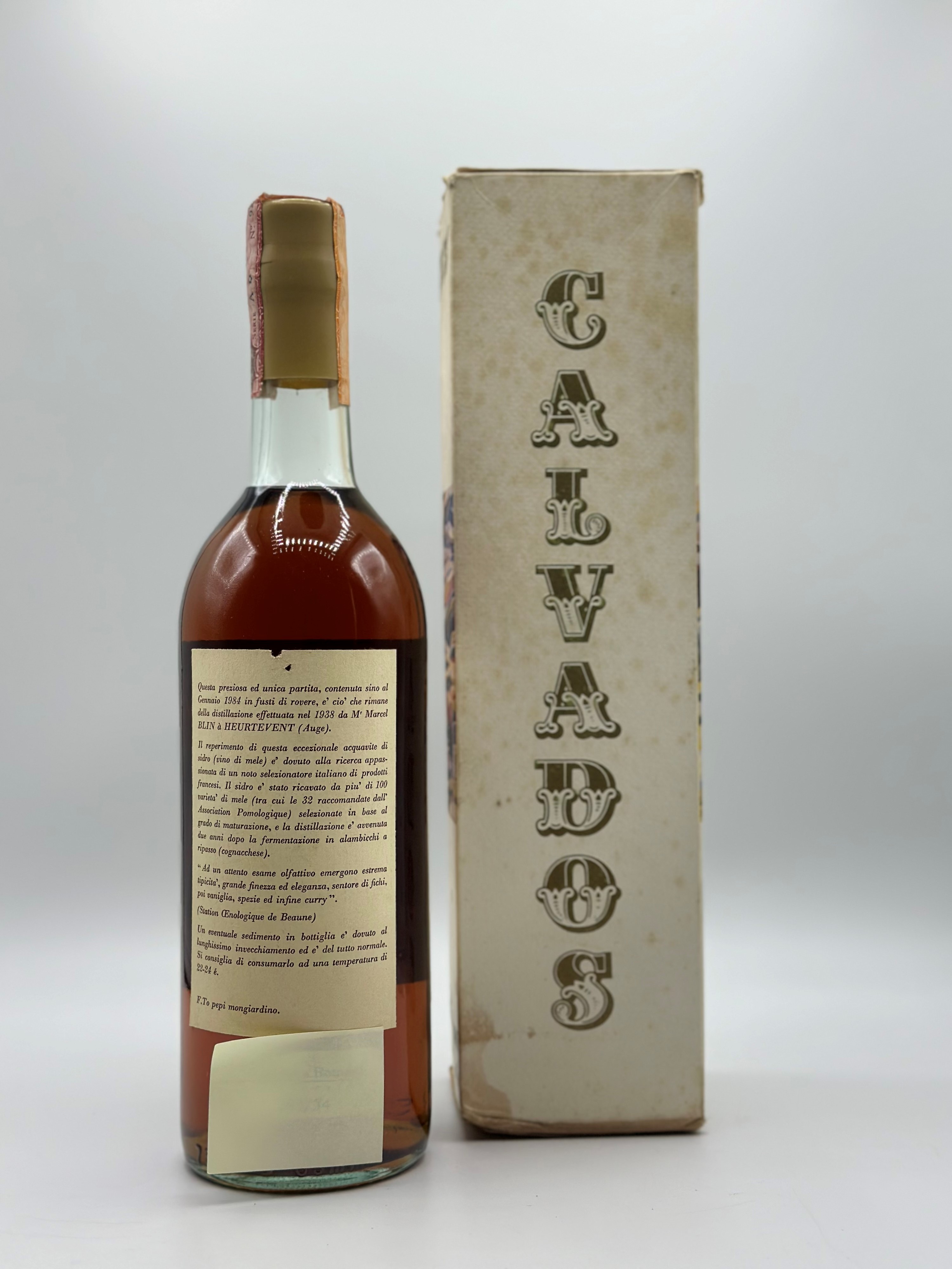 Calvados Du Pays D'auge Marcel Blin 1938