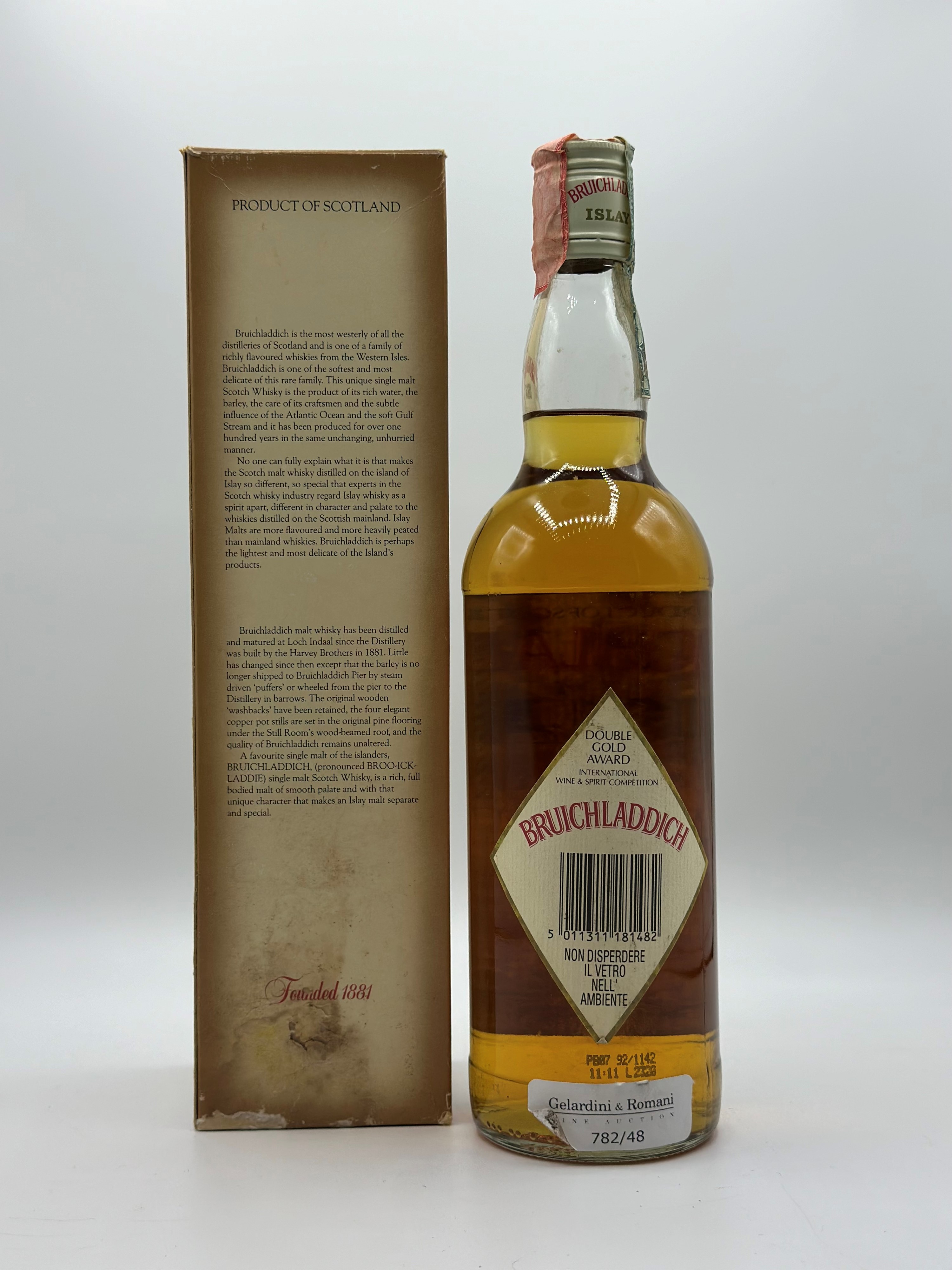 Bruichladdich, Single Malt Scotch Whisky 10 Years