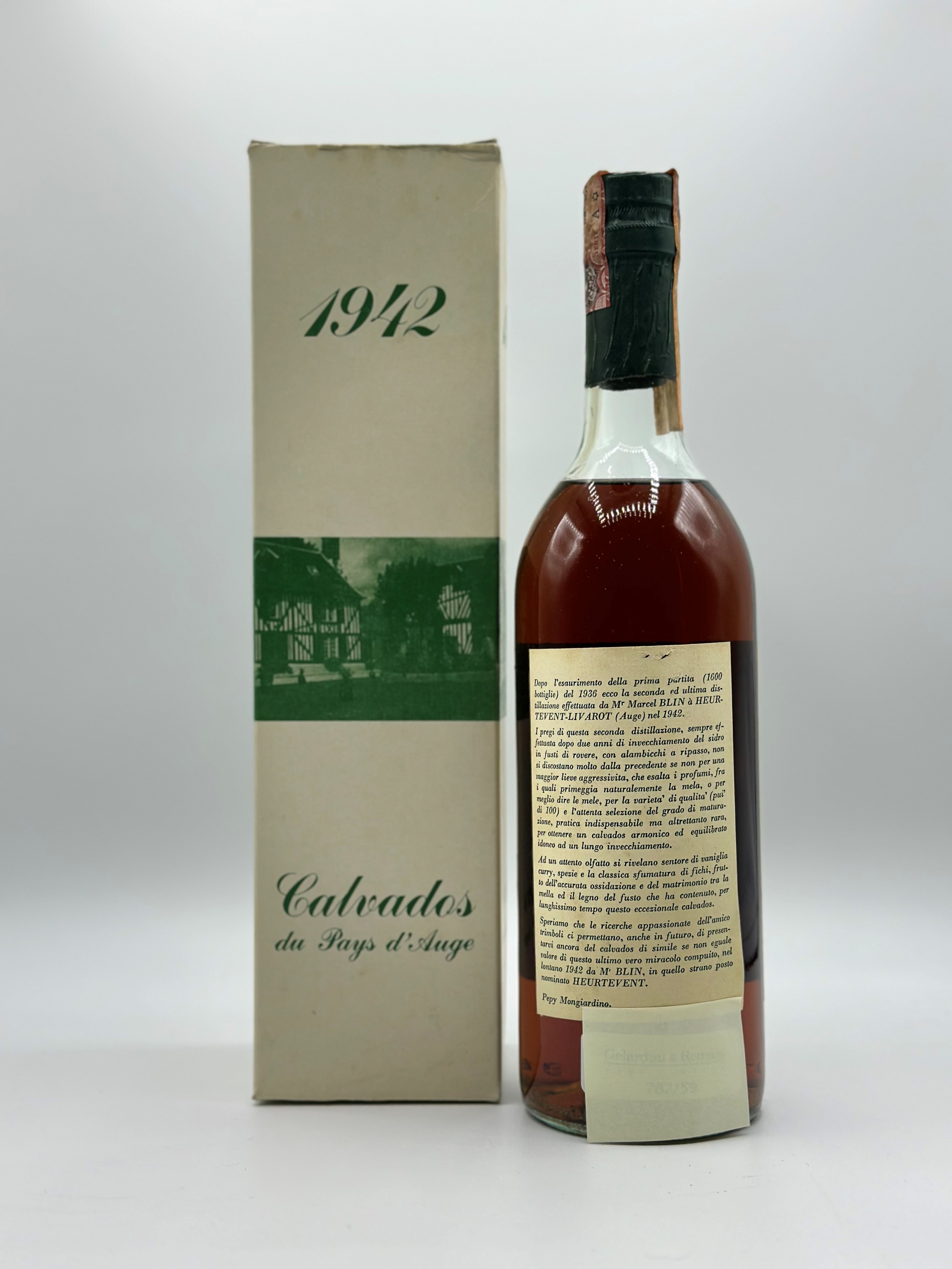 Calvados Du Pays D'auge Marcel Blin 1942