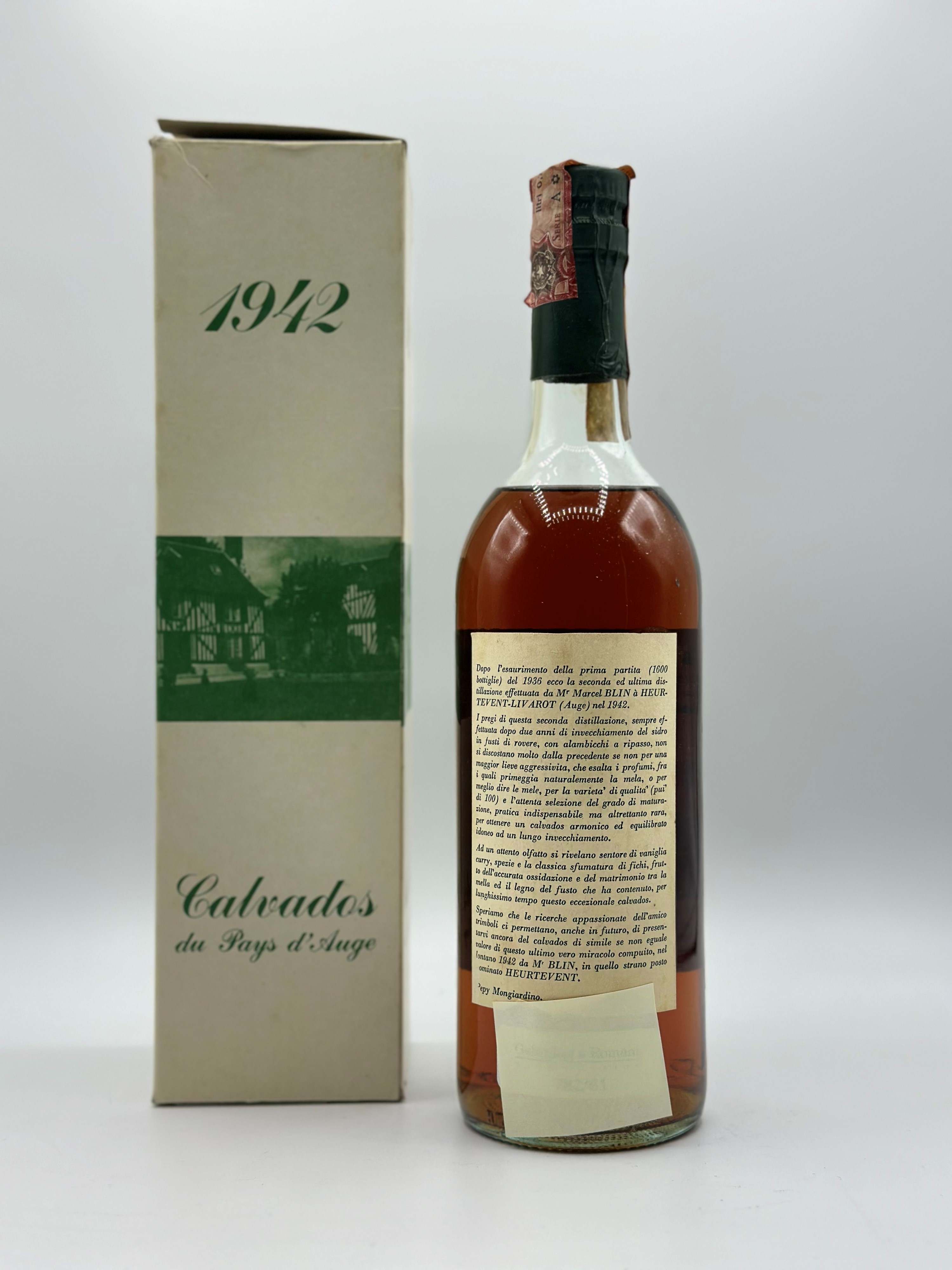 Calvados Du Pays D'auge Marcel Blin 1942