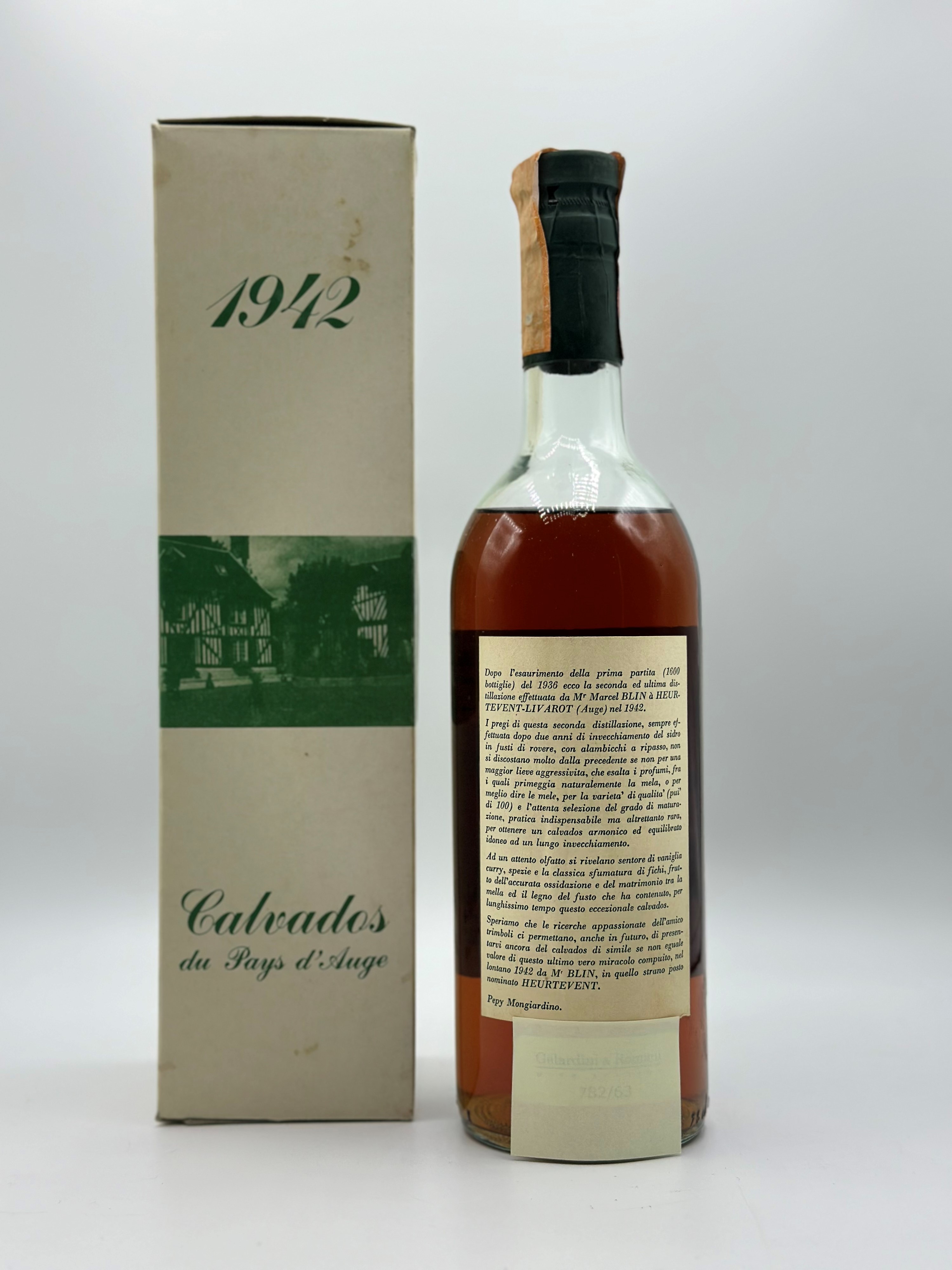 Calvados Du Pays D'auge Marcel Blin 1942
