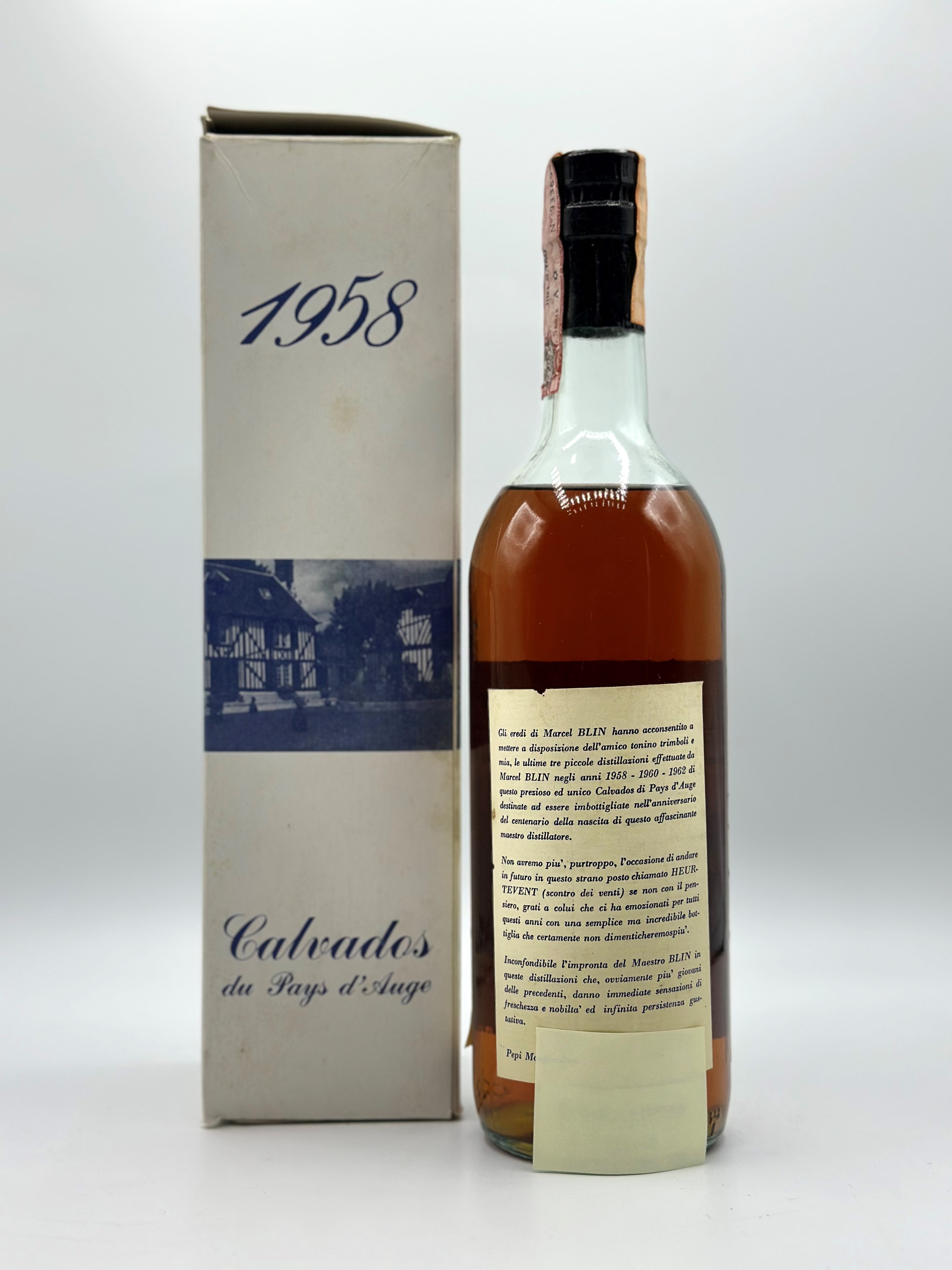 Calvados Du Pays D'auge Marcel Blin 1958