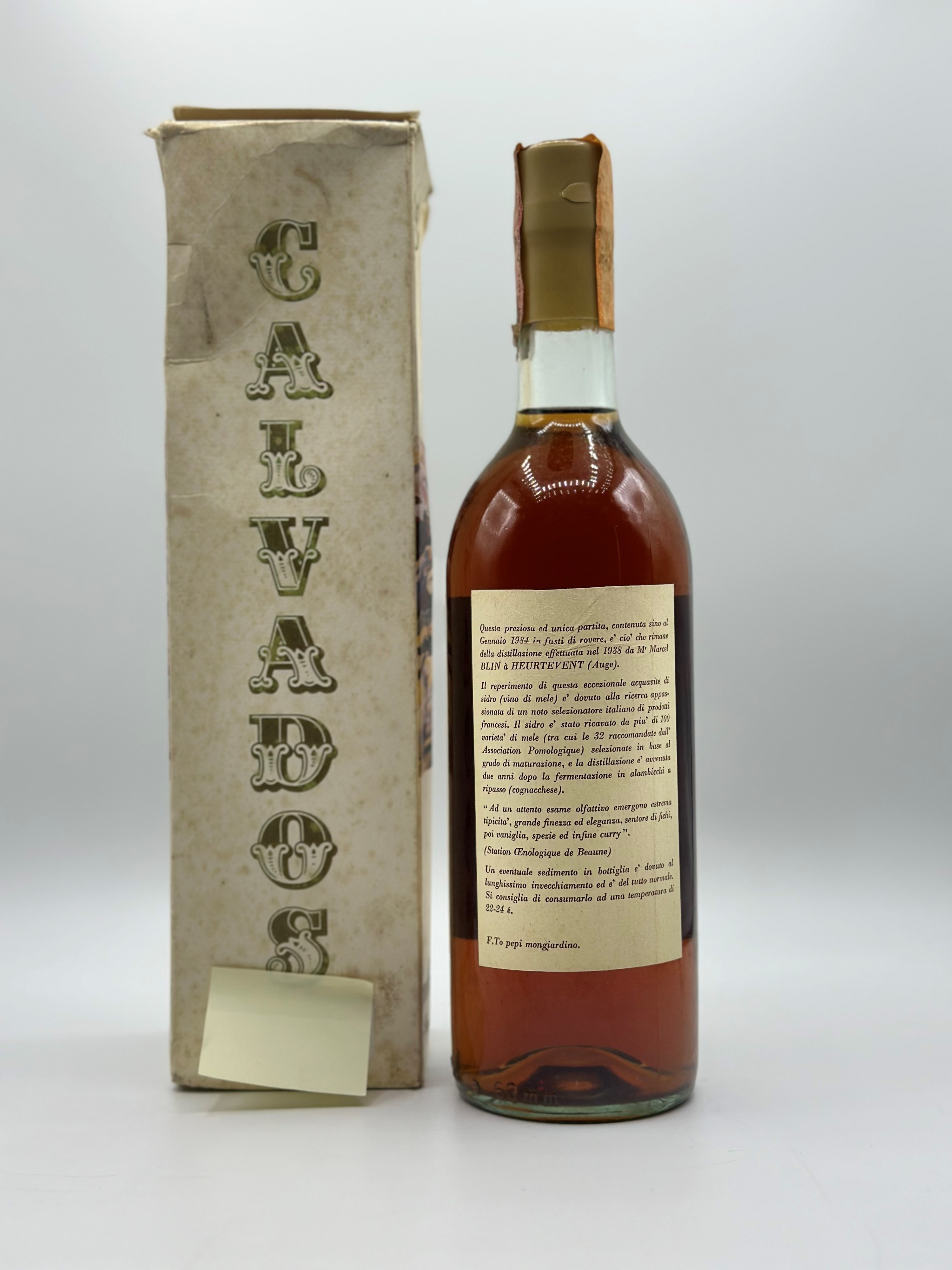 Calvados Du Pays D'auge Marcel Blin 1938