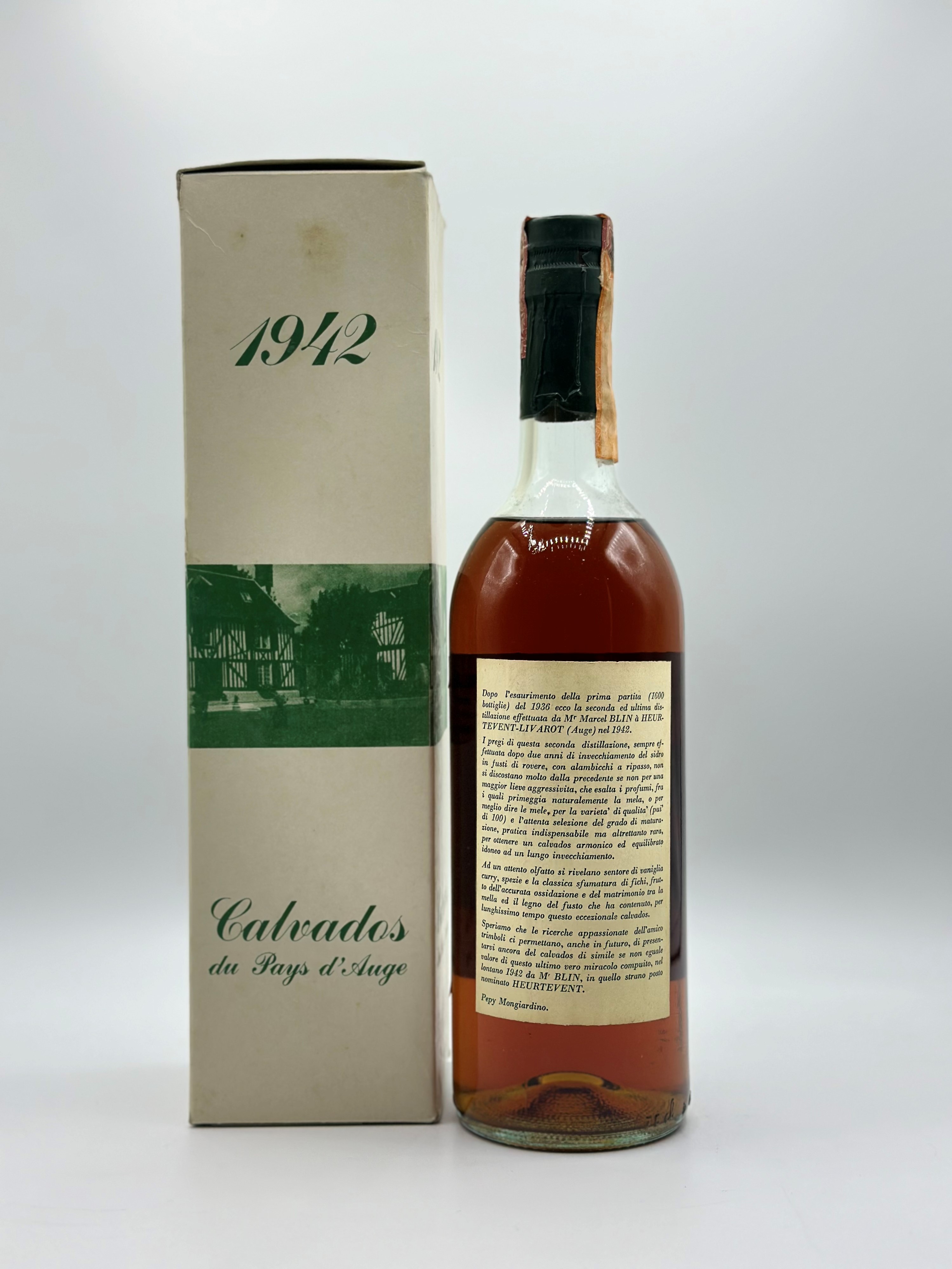 Calvados Du Pays D'auge Marcel Blin 1942
