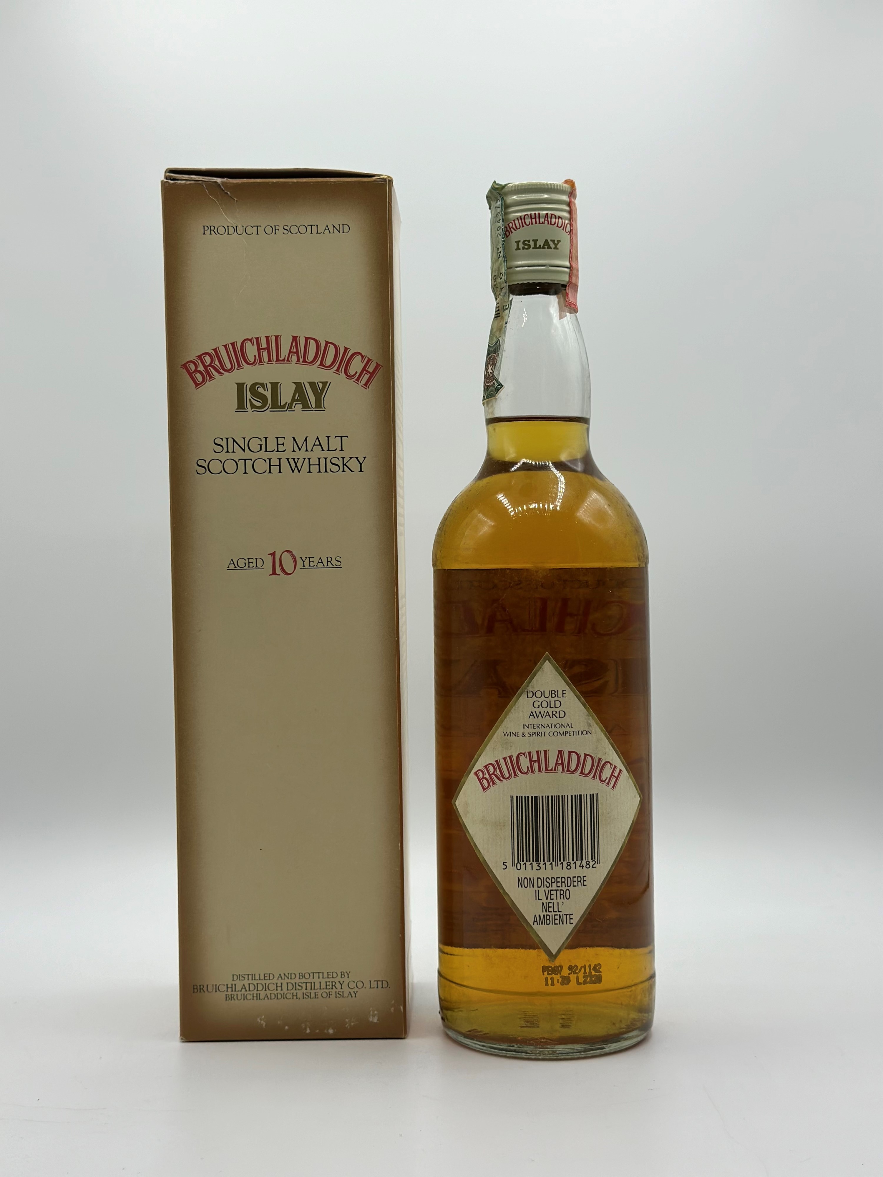 Bruichladdich, Islay Single Malt Scotch Whisky 10 Years Old