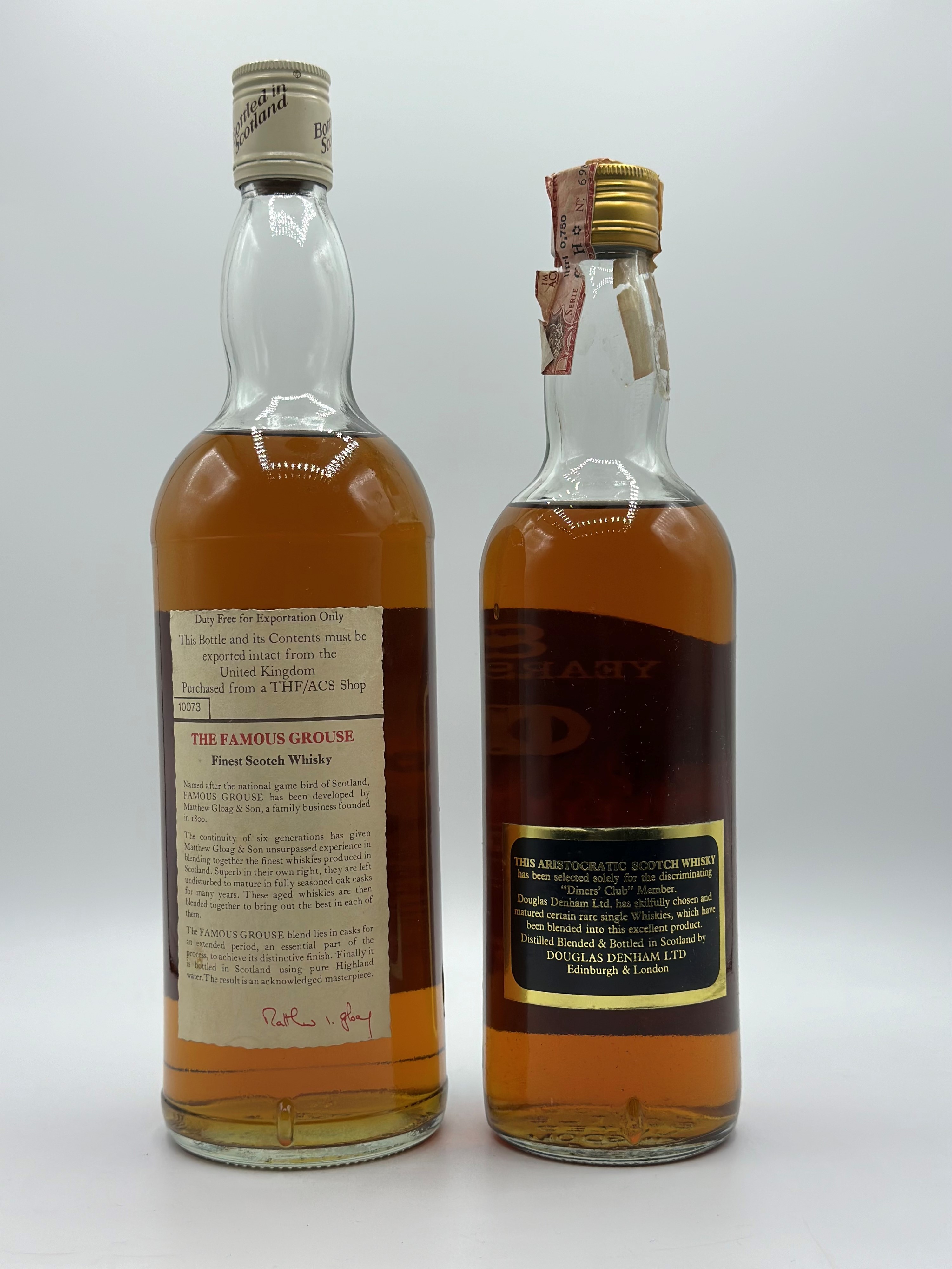 The Famous Grouse Finest Scotch Whisky - Diners Deluxe Old Scotch Whisky 8 Years
