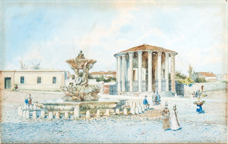 Adelchi De Grossi - Il Tempio di Ercole Vincitore al Foro Boario