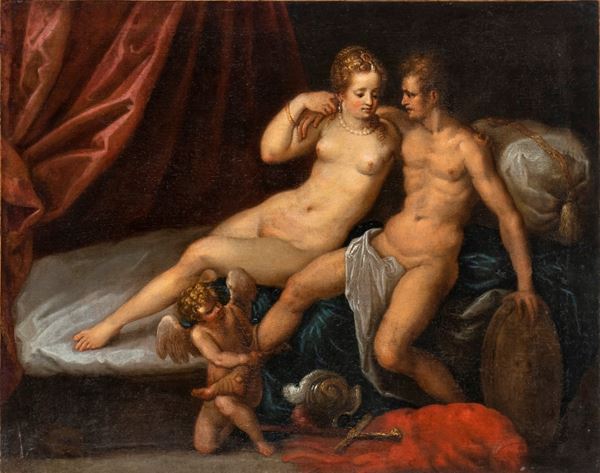 Artista rudolfino, ultimo quarto XVI secolo - Venus and Mars