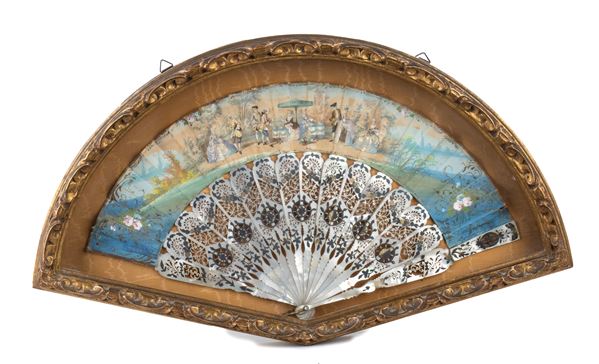 French mother-of-pearl hand fan