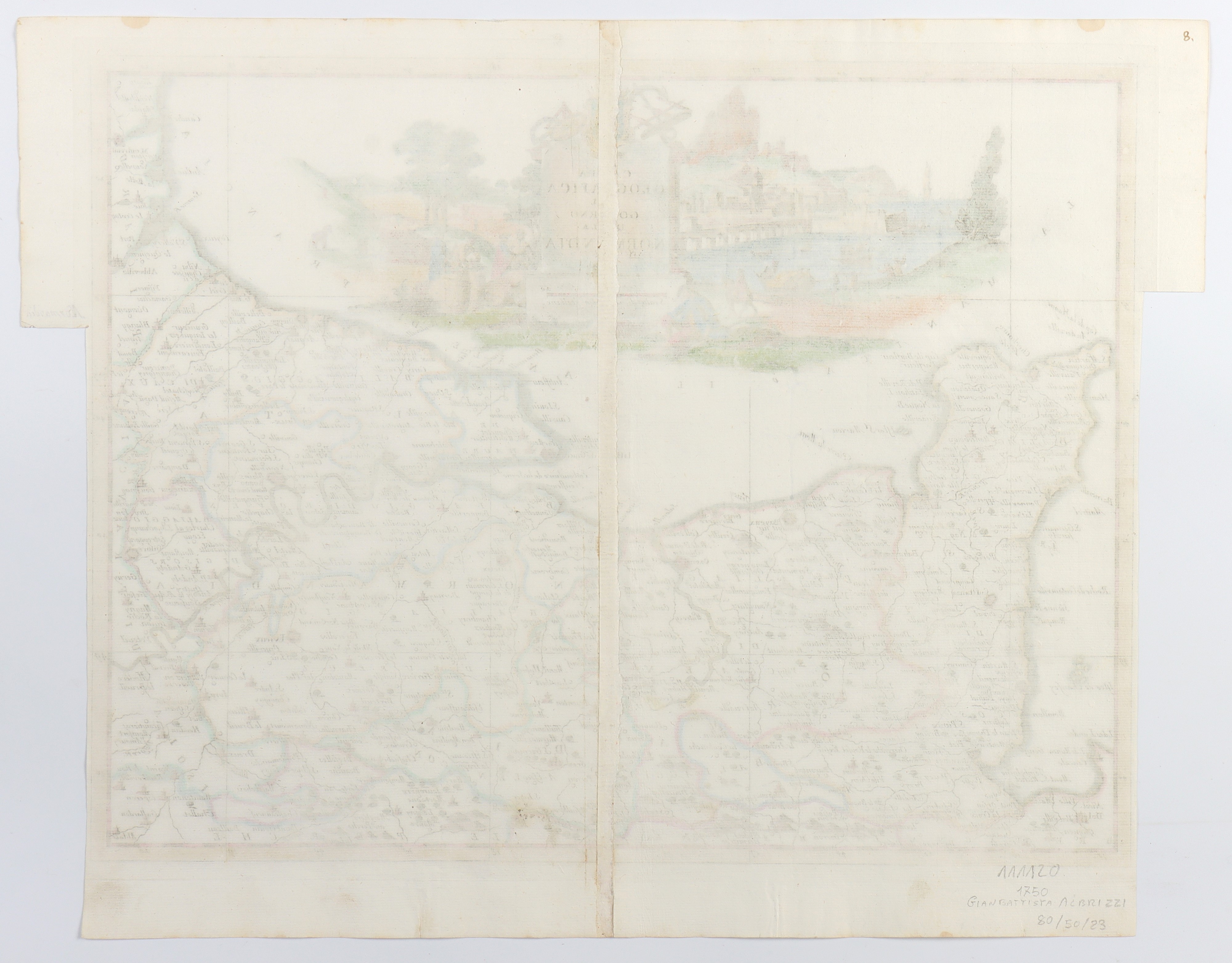 Carta Geografica del Governo Della Normandia