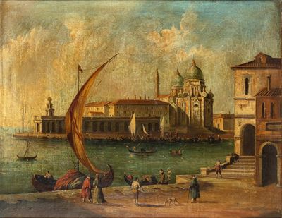 Veduta del Bacino di San Marco con Punta della Dogana e Santa Maria della Salute
