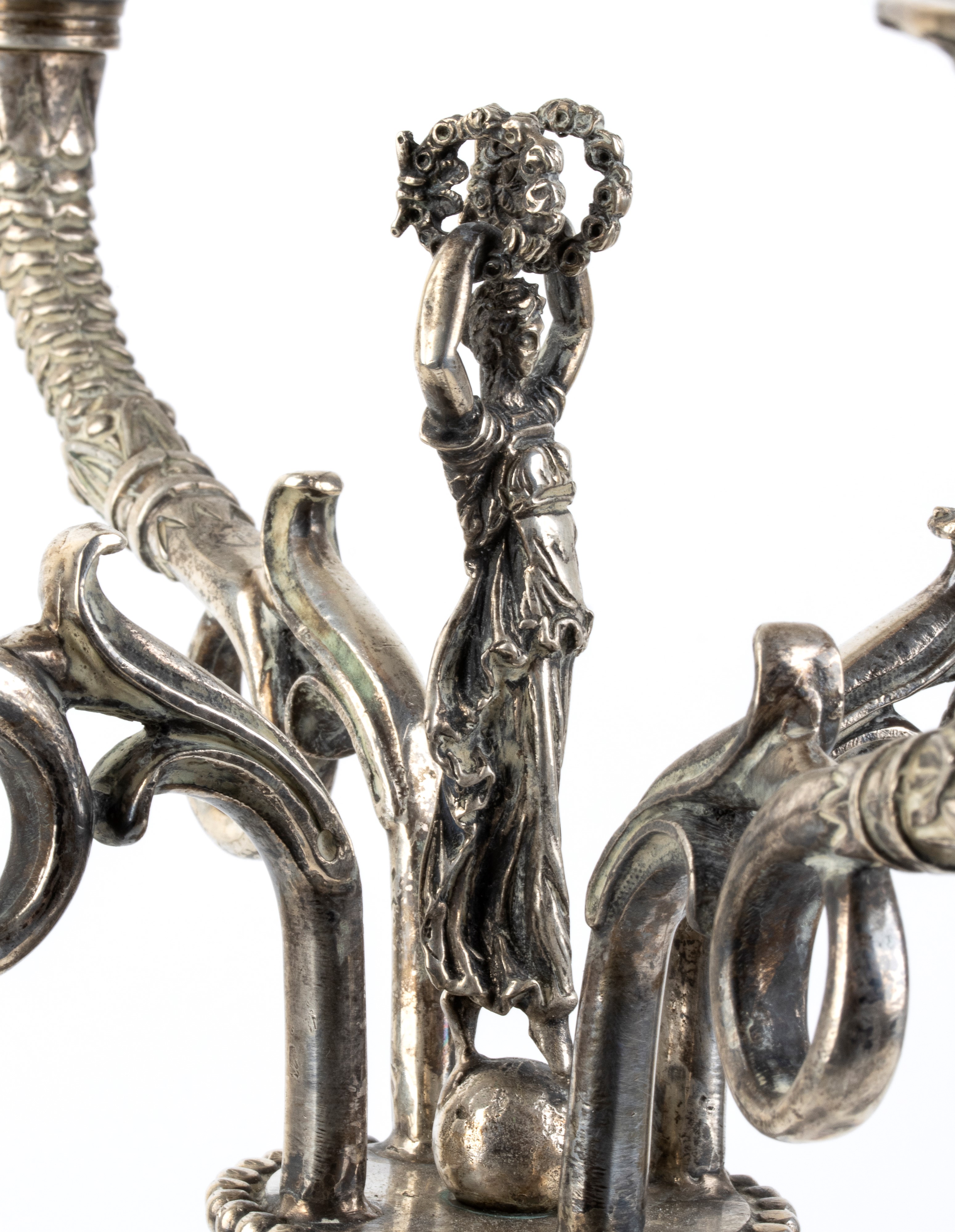 Coppia di Candelabri Tedeschi in Argento