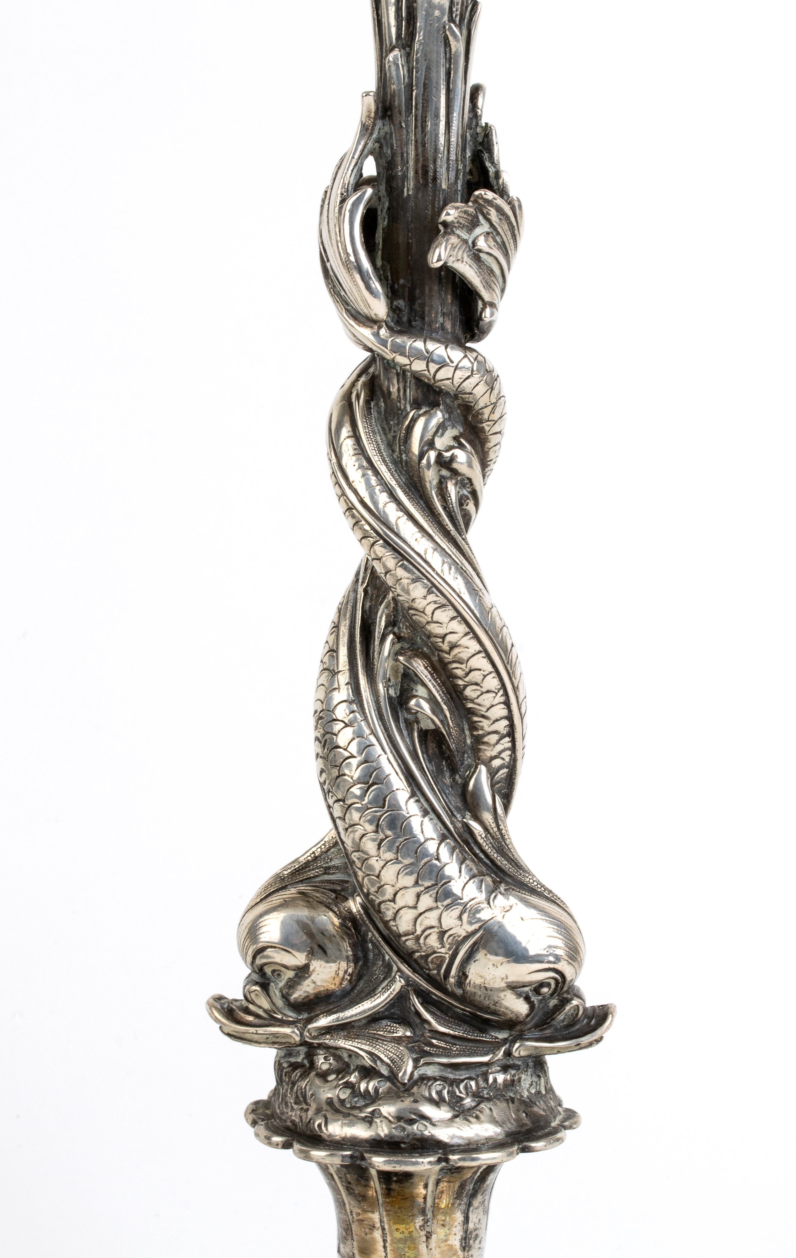 Coppia di Candelabri Tedeschi in Argento