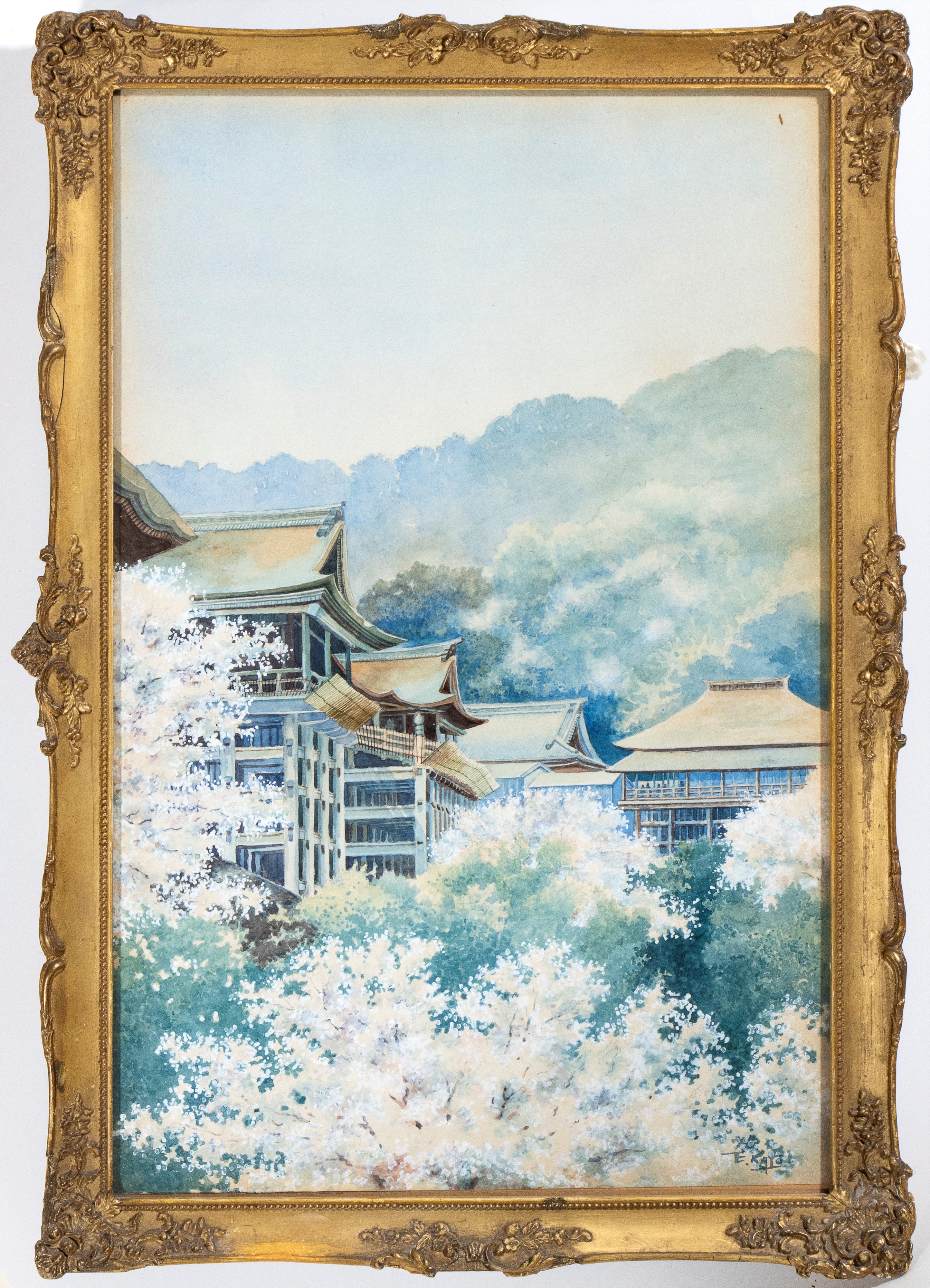 Eizo Kato - Vista del Tempio di Kiyomizu-dera