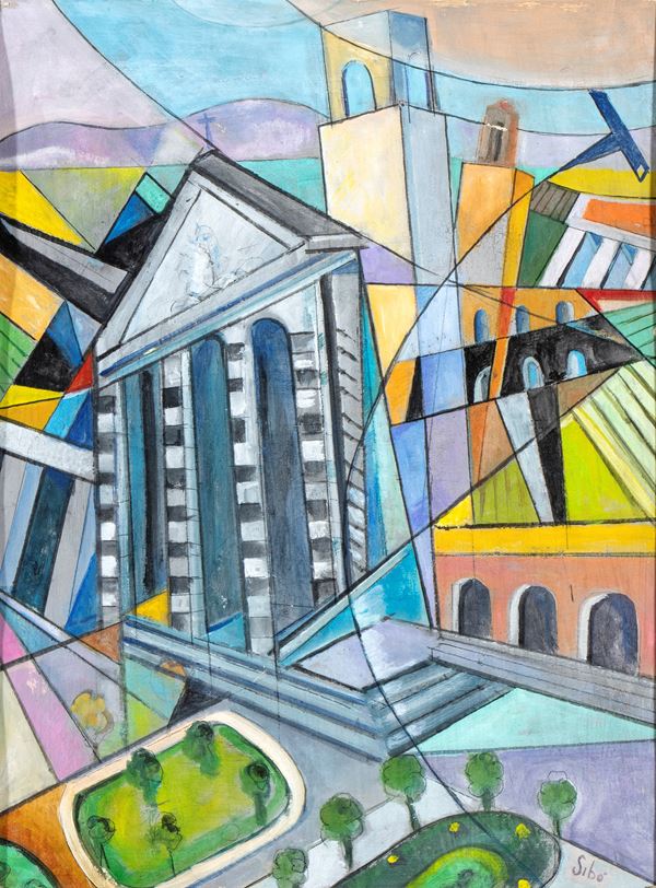 PIERLUIGI BOSSI SIB&#210; - Acrobazie sulla cattedrale