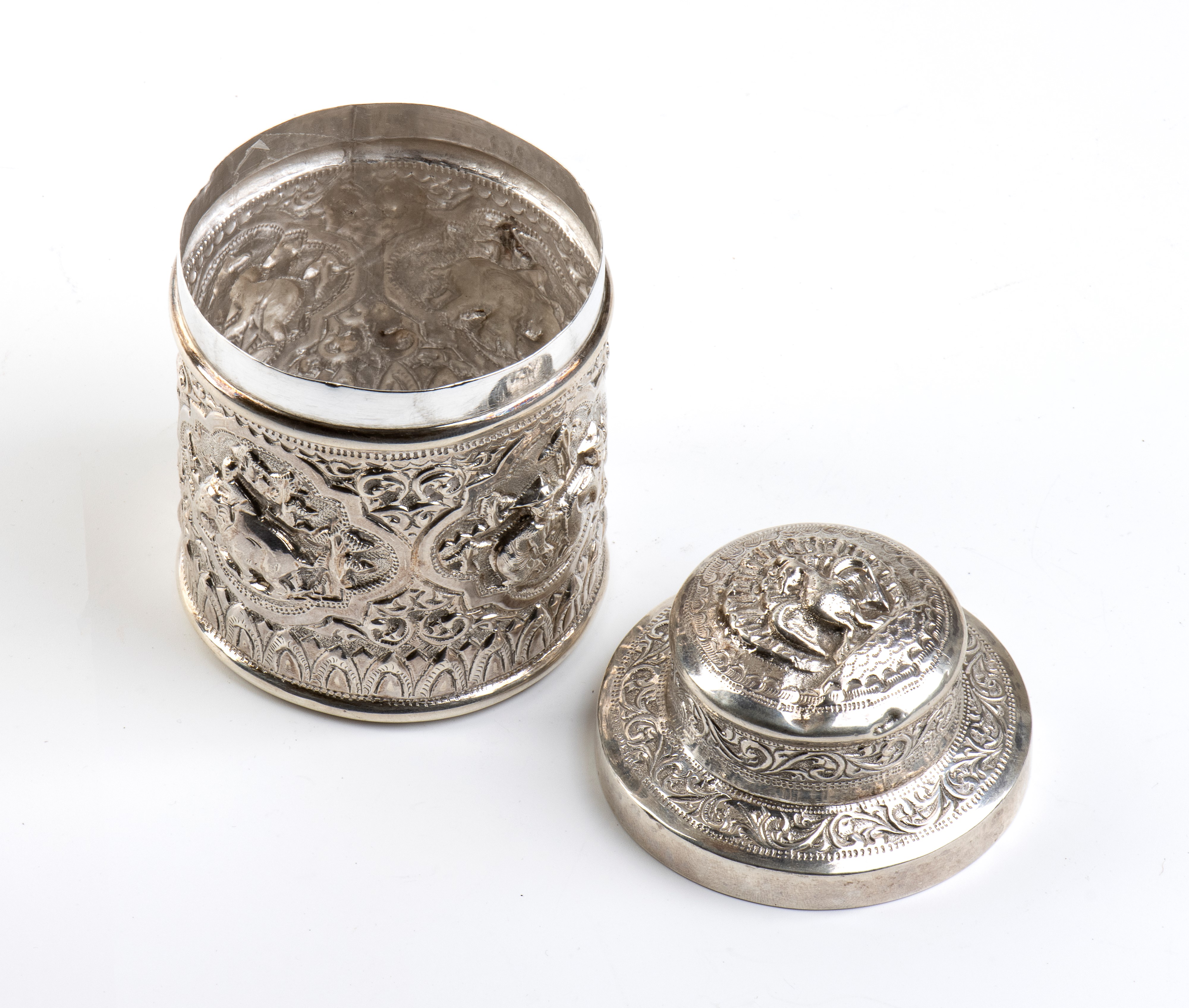 CONTENITORE PER TÉ IN ARGENTO