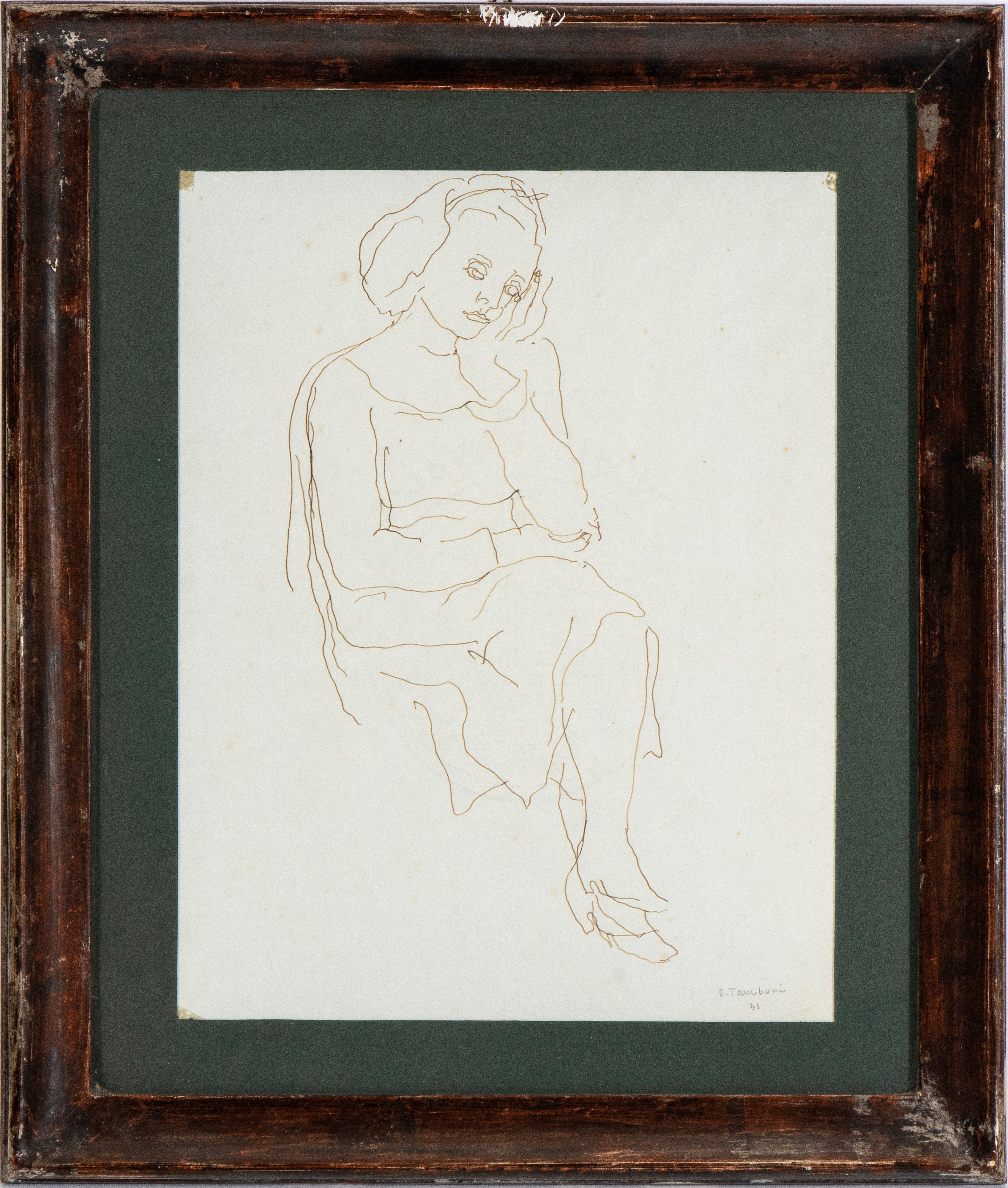 Orfeo Tamburi - Figura Femminile Seduta