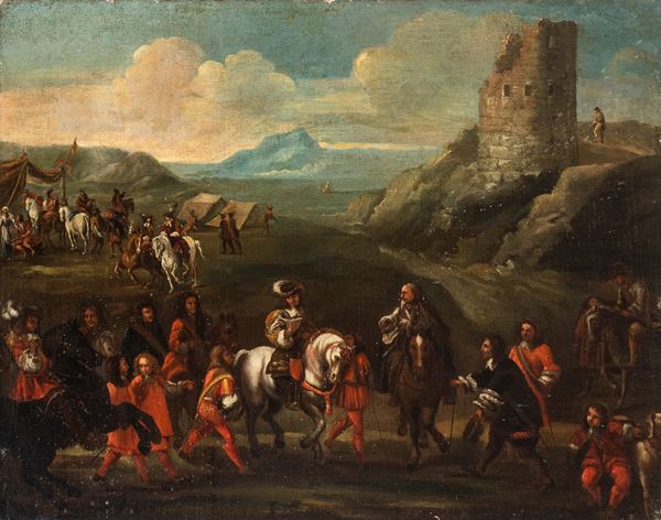 Christian Reder Mons&#249; Leandro - Landscape with royal procession