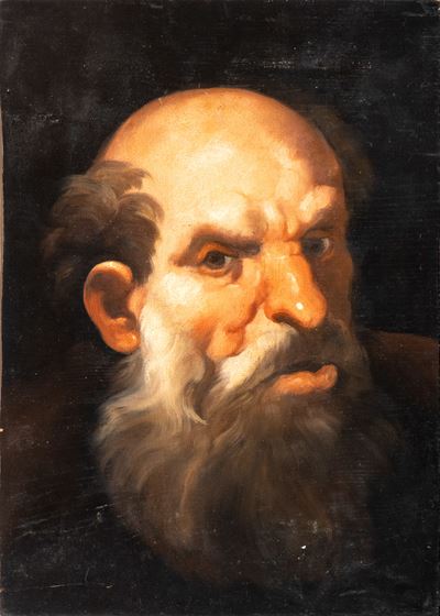 Testa di Anziano con Barba