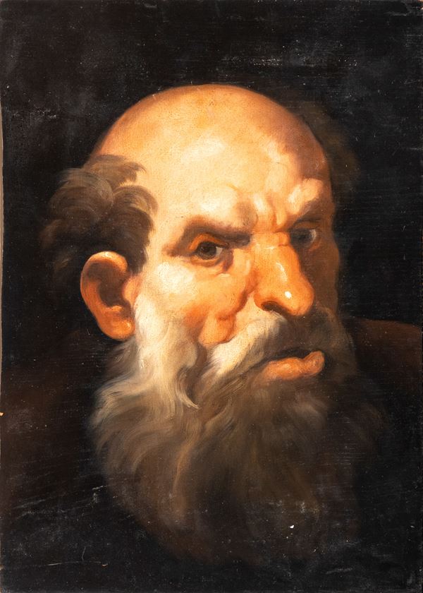 Pier Francesco Guala - Head of an old man with beard