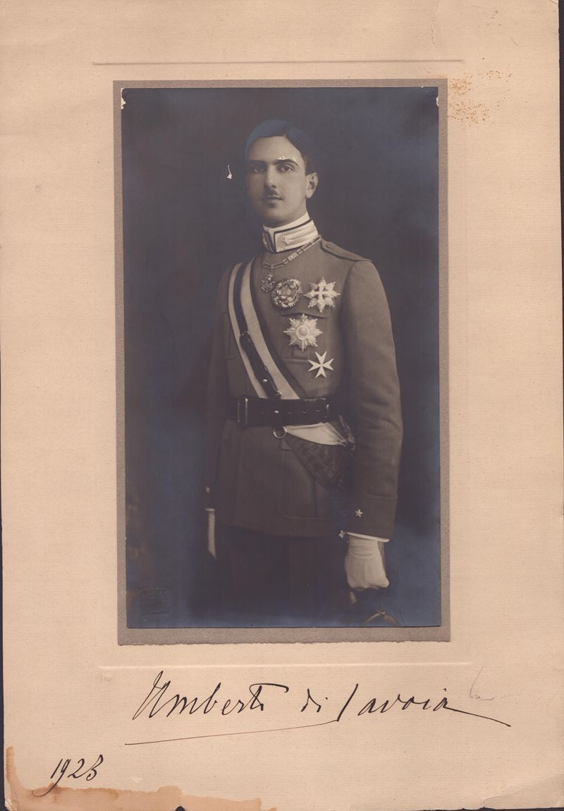 Foto Autografa Umberto di Savoia