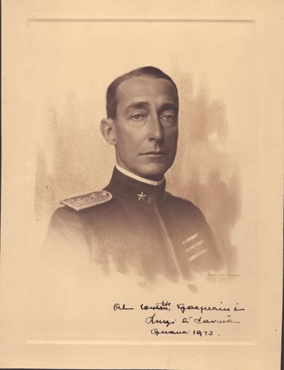 Foto con Dedica e Autografo di Luigi di Savoia