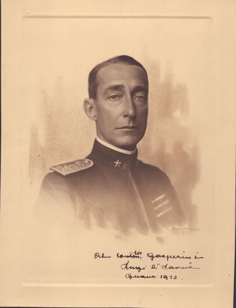 Foto con Dedica e Autografo di Luigi di Savoia