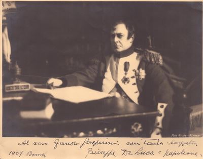 Foto con Dedica e Autografo di Giuseppe De Luca