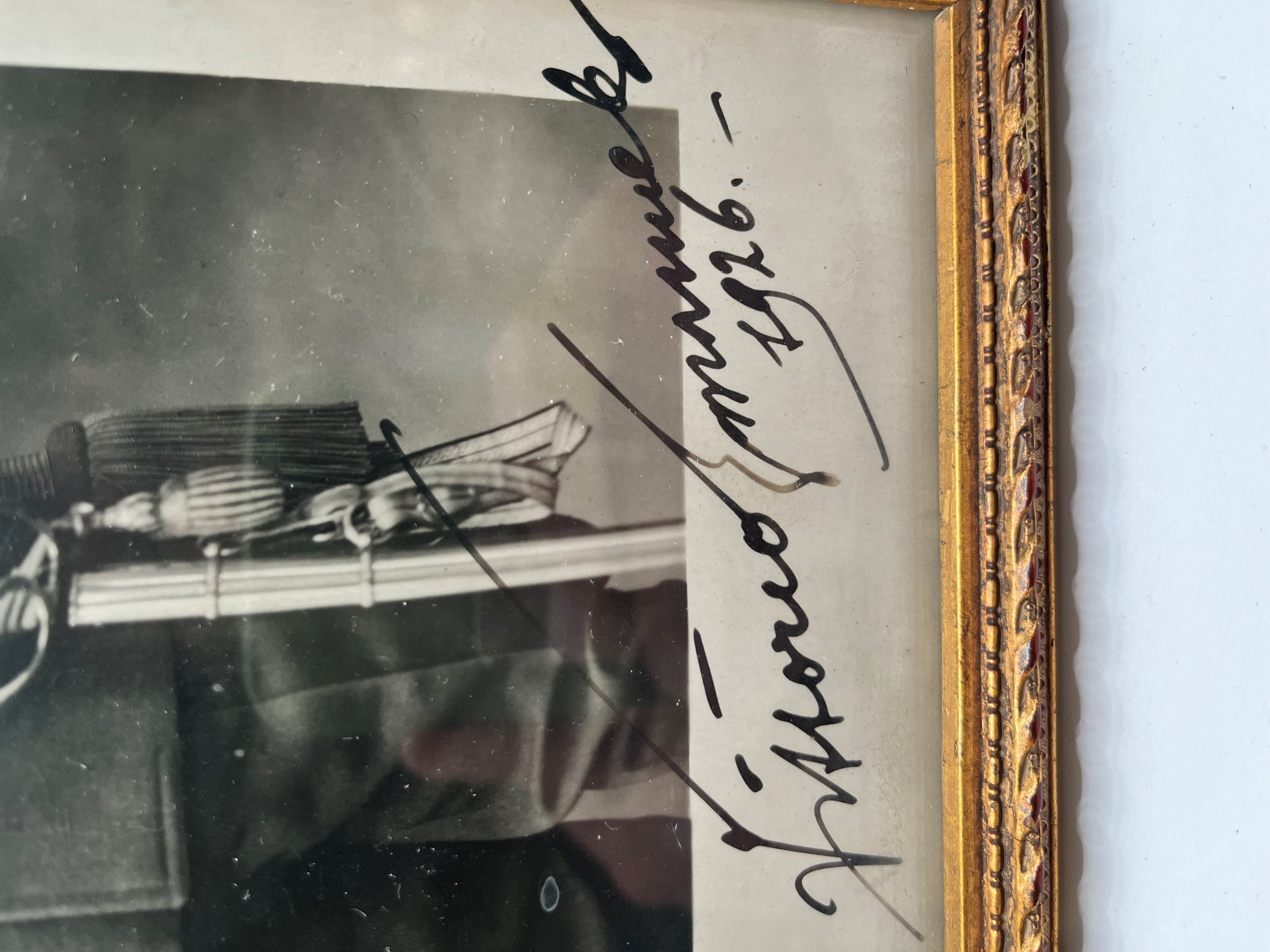 Foto con Firma di Vittorio Emanuele III